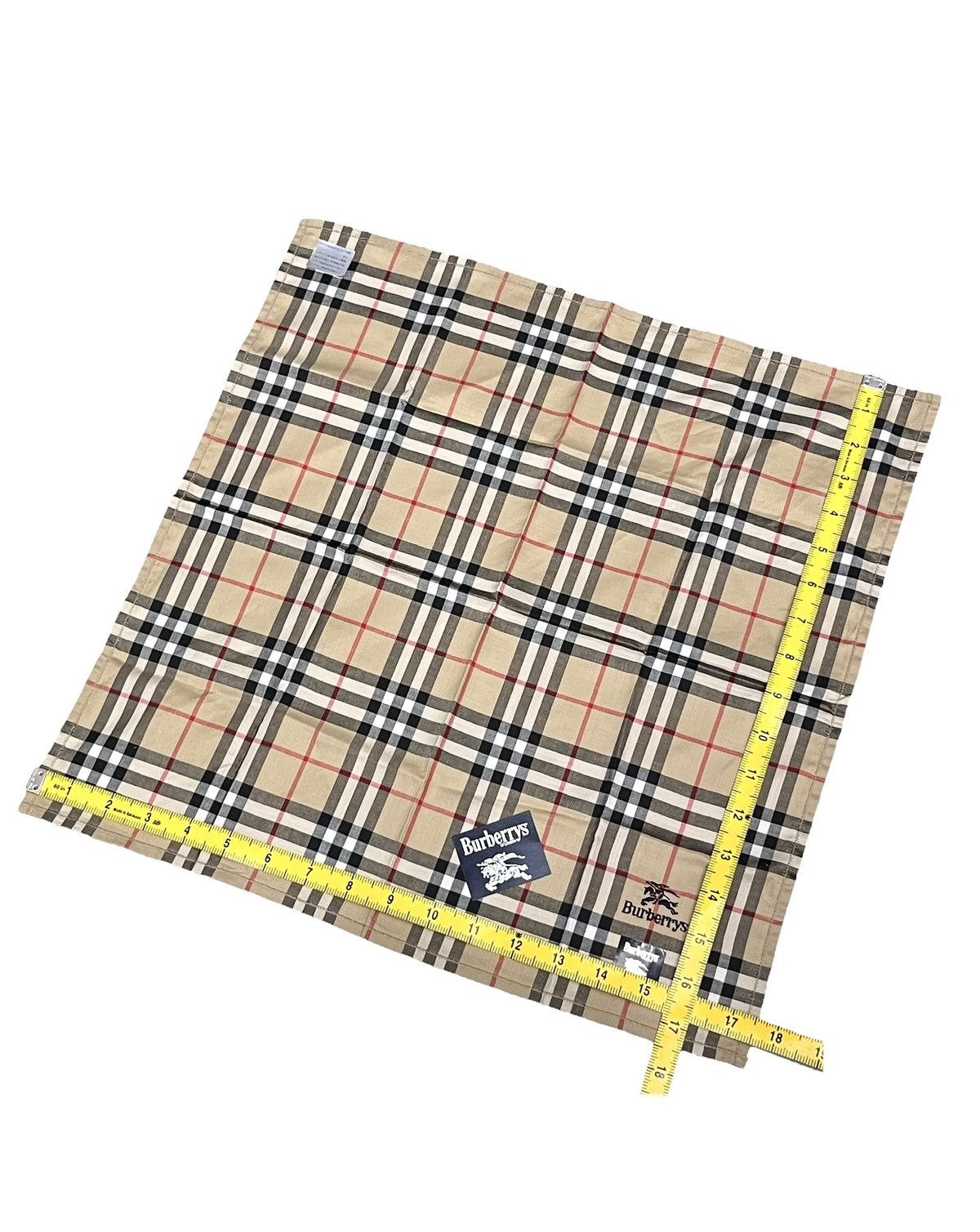 Burberry Vintage Burberrys Nova Check Handkerchief NOS Japan Size ONE SIZE - 12 Thumbnail