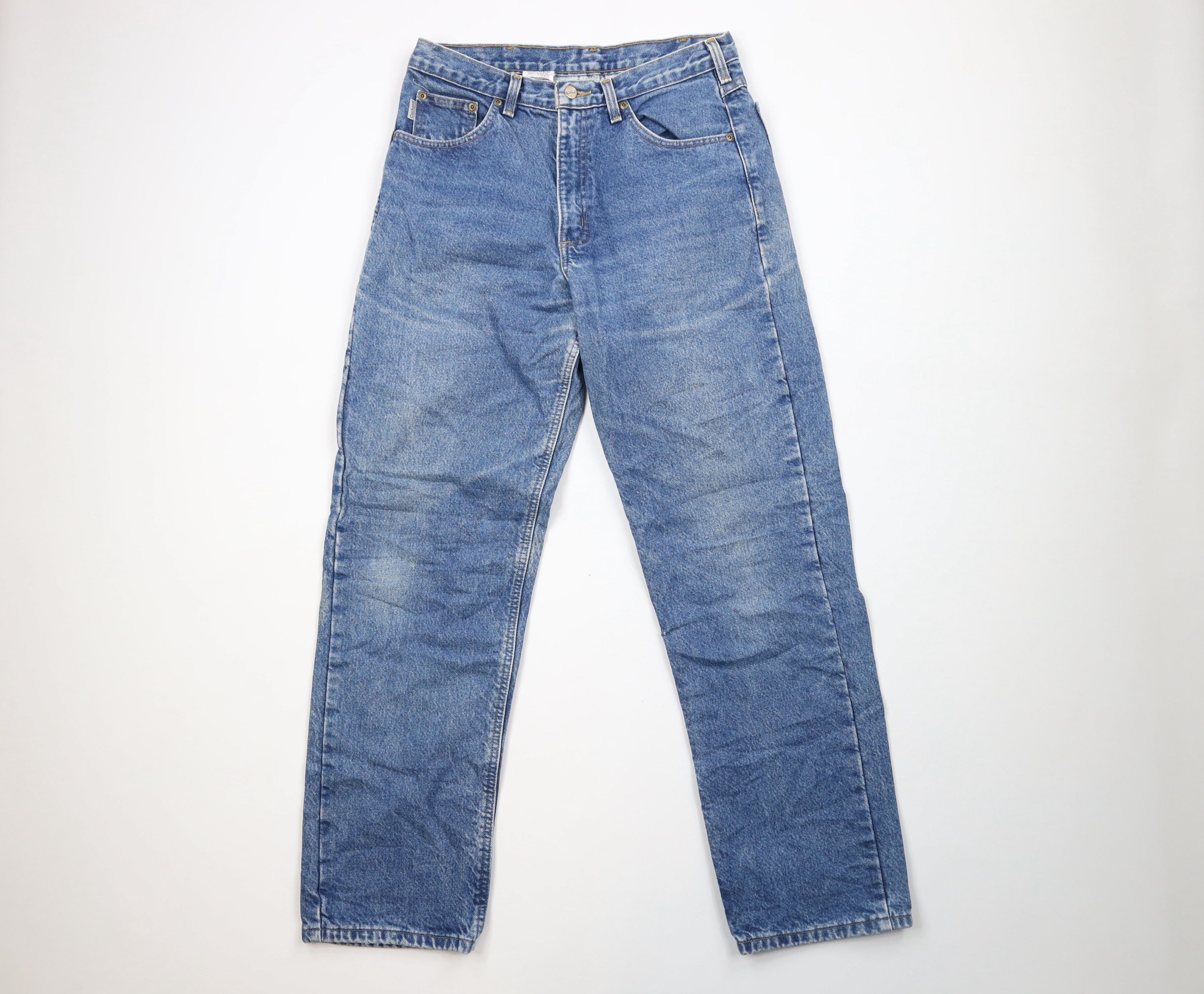 Carhartt × Vintage Vintage Carhartt Spell Out Flannel Lined Denim Jeans Blue Size US 32 / EU 48 - 1 Thumbnail