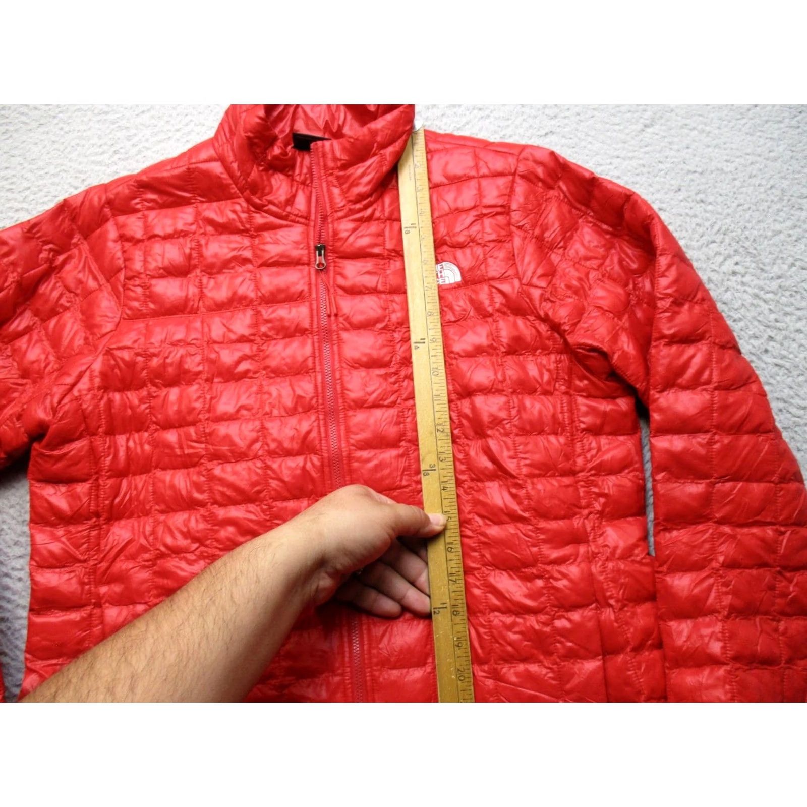 The North Face The North Face Jacket Womens Large Red ThermoBall Eco Puffer Full Zip NF0A3Y3Q Size L / US 10 / IT 46 - 3 Thumbnail