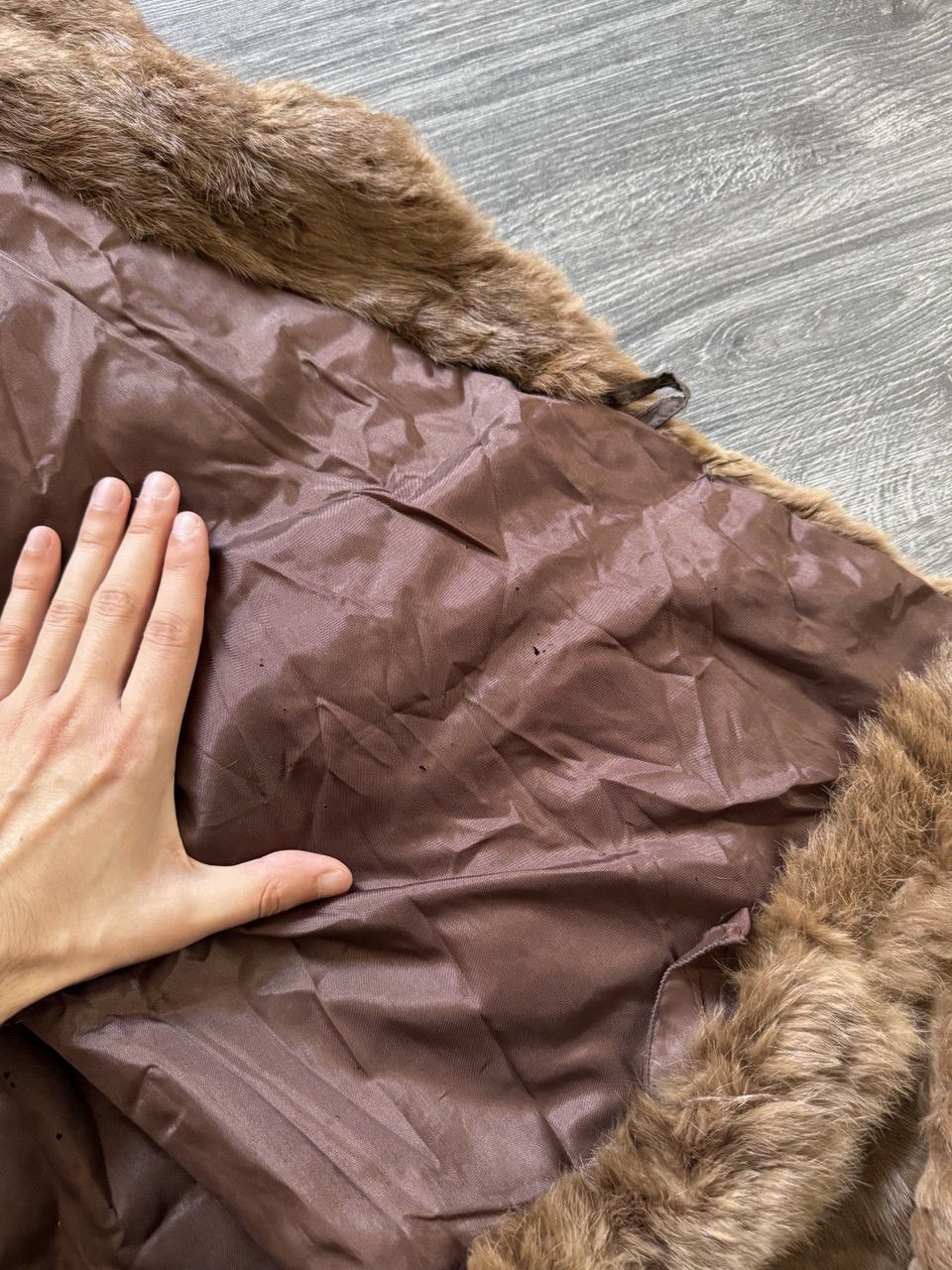 Vintage Vintage Real Fur Rabbit Brown Coat Jacket Size M / US 6-8 / IT 42-44 - 9 Thumbnail