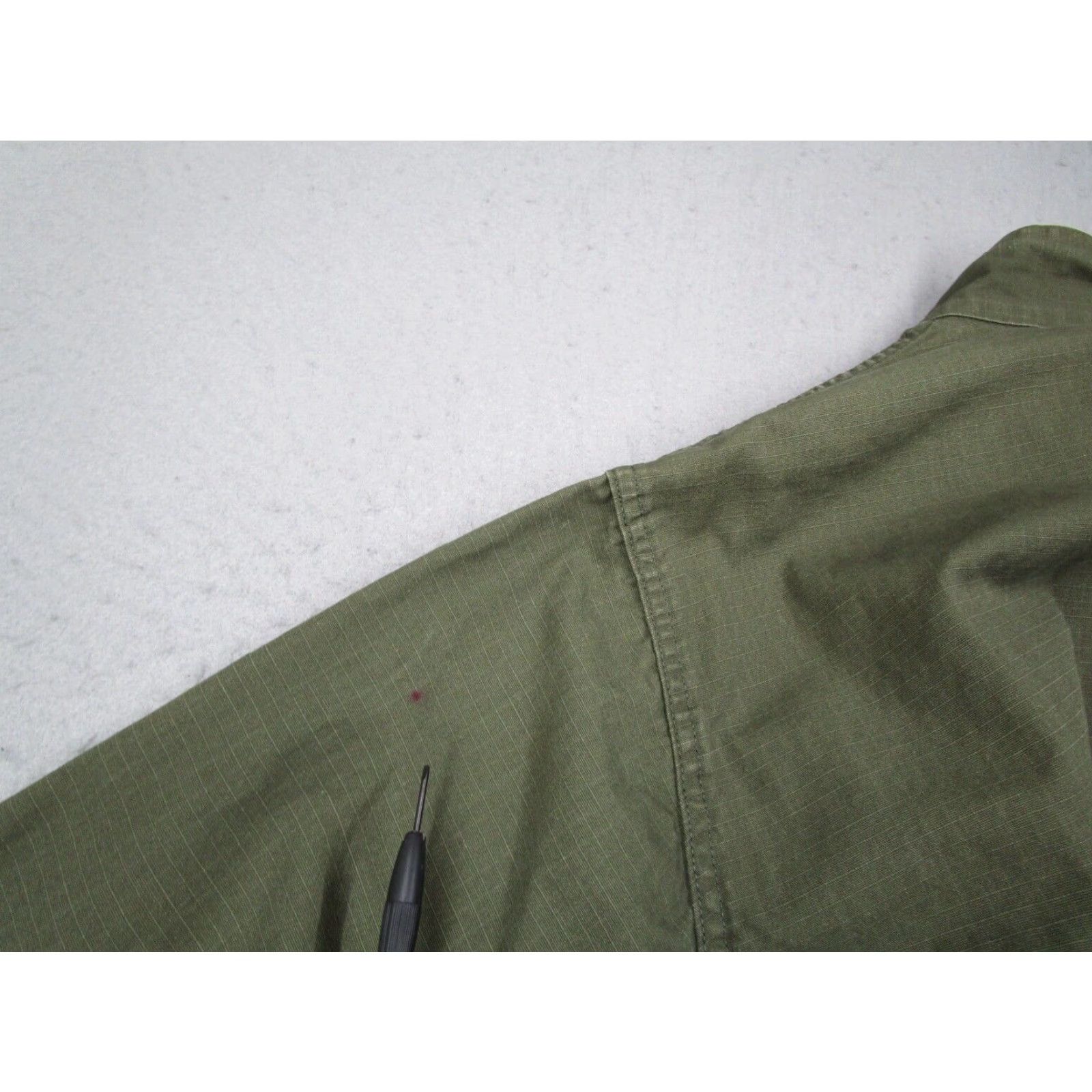 Vintage 68 & Brothers Men's Green Full Zip Ripstop Bomber Jacket Large Size US L / EU 52-54 / 3 - 5 Thumbnail