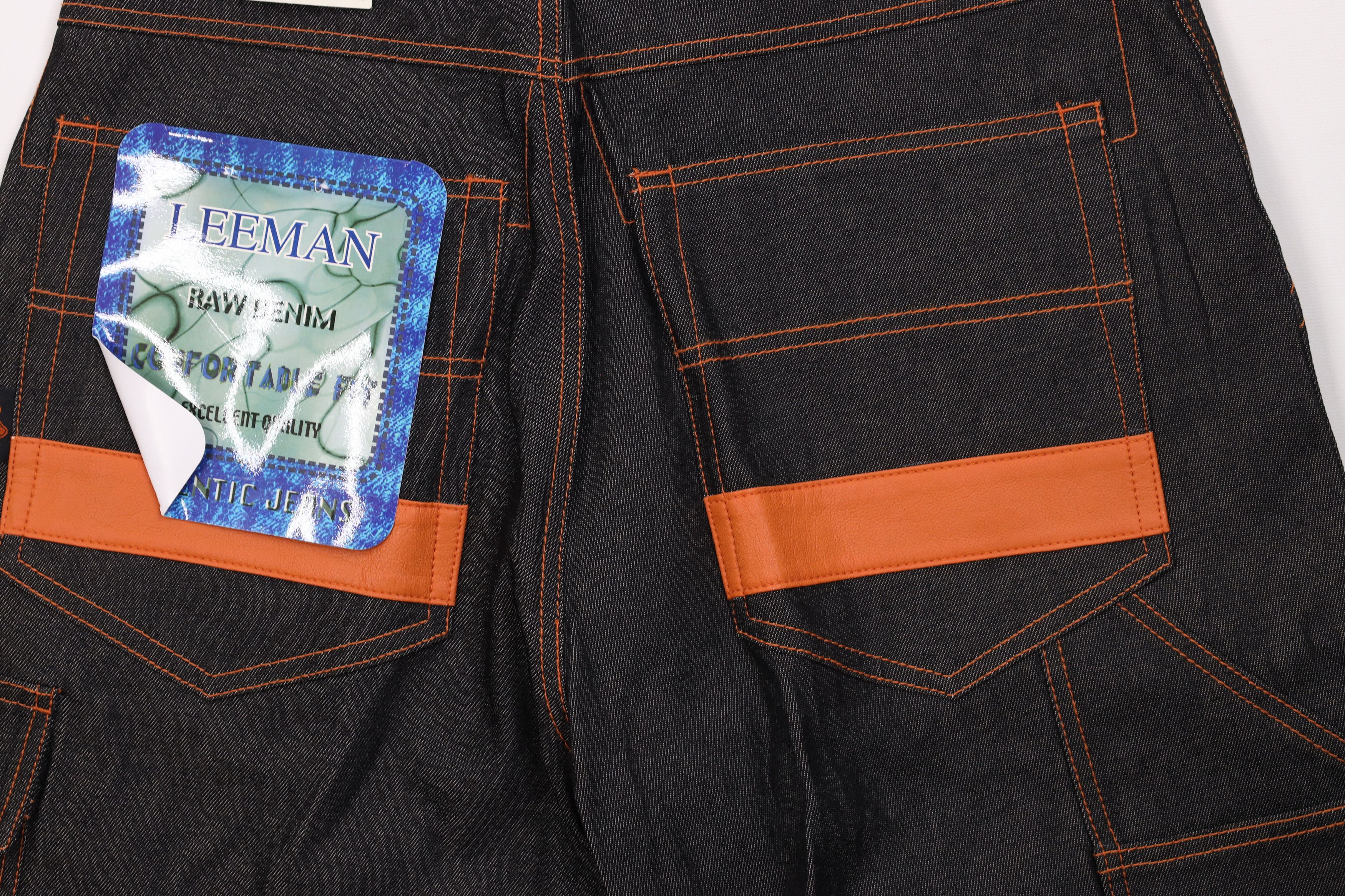 Vintage Deadstock Vintage 90s Streetwear Denim Cargo Shorts Black Size US 32 / EU 48 - 11 Thumbnail