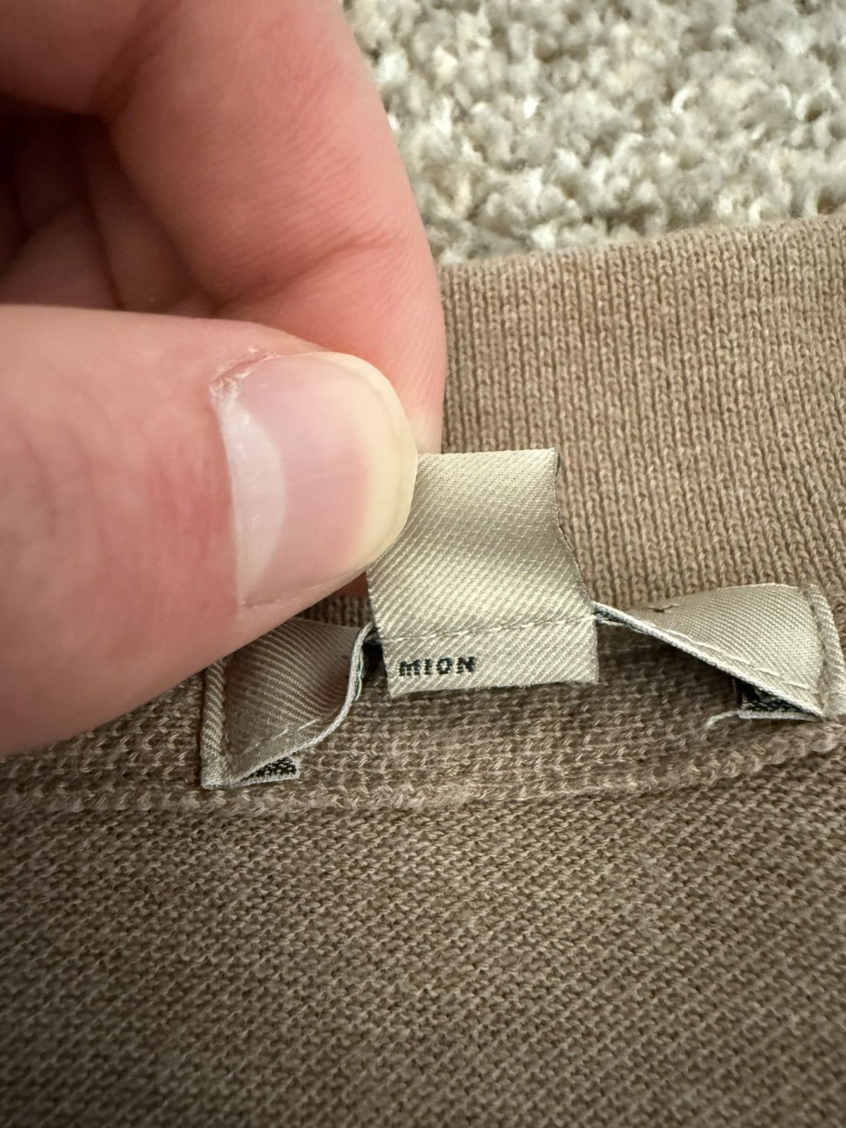 Burberry Burberry tan/beige polo shirt Size US L / EU 52-54 / 3 - 4 Thumbnail