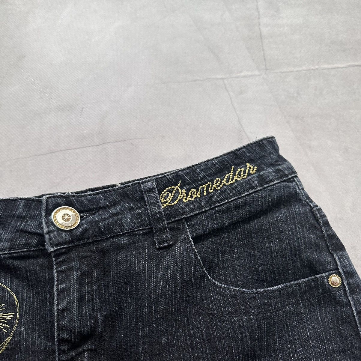 Hysteric Glamour × Undercover Y2K Tribal Snake Embroidered Vintage Denim Skirt Ed Hardy Size 29" - 8 Thumbnail