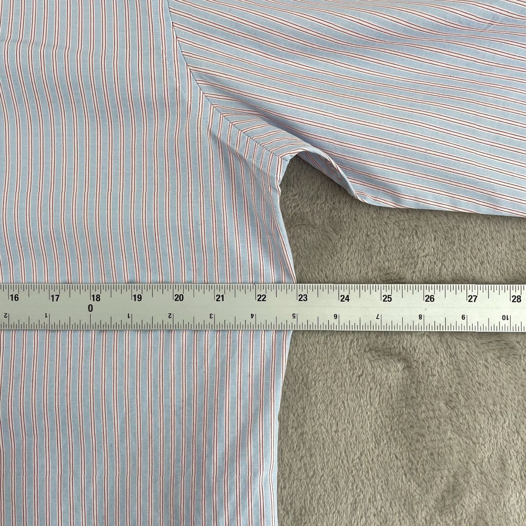 Brooks Brothers VINTAGE Brooks Brothers Dress Shirt Men 16.5-35 Blue Striped Regent Fit Preppy NWOT 40 Size 46R - 5 Thumbnail