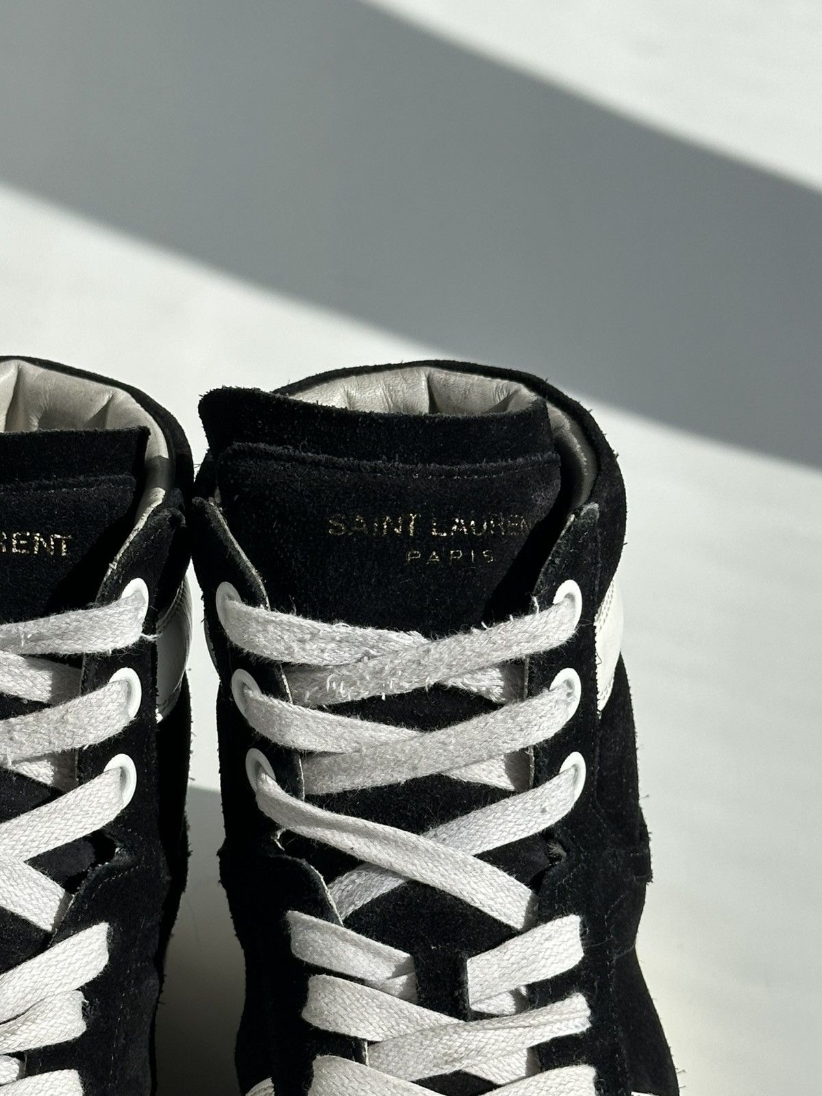Saint Laurent Paris *sz36* SAINT LAURENT Hedi Slimane Suede Sneakers Black logo Size US 6 / IT 36 - 6 Thumbnail