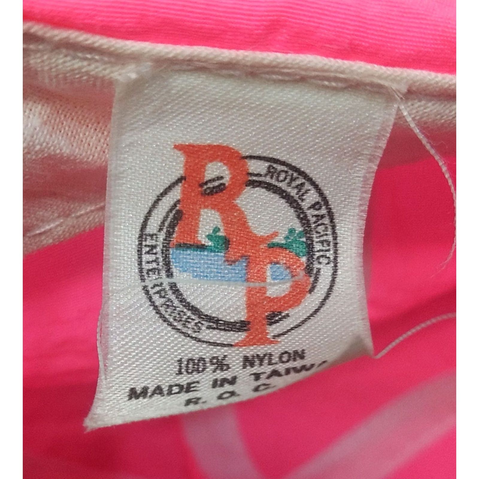 Pinko VINTAGE Pepsi Cola Royal Pacific Baseball Cap Nylon Hot Pink Neon Rope Adjustable One Size Men Hat Cap Retro 90s Hip Hop Beach Orange Neon Pepsi Size ONE SIZE - 8 Thumbnail