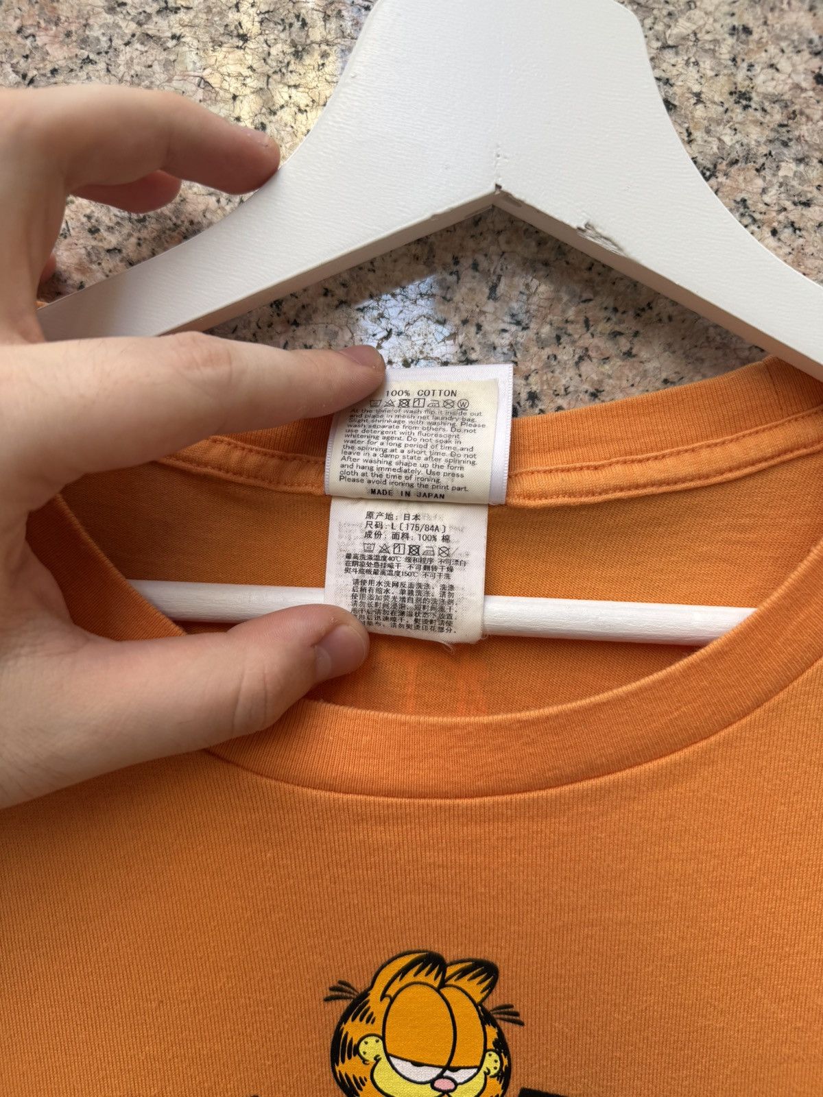Bape A bathing ape BAPE X Garfield tee orange L Size US L / EU 52-54 / 3 - 6 Thumbnail