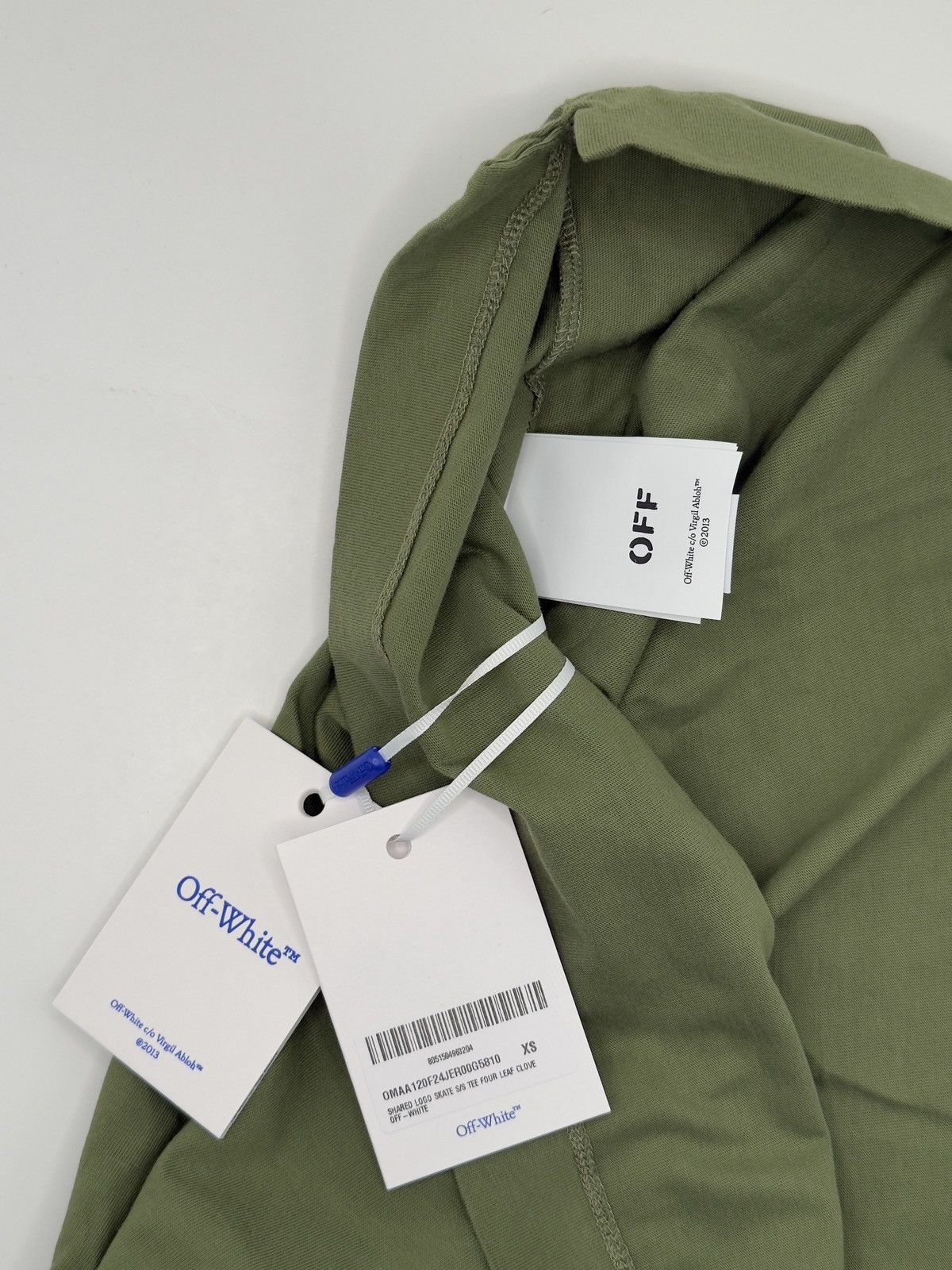 Off-White Off-White Men's Shared Logo Tee Olive XS Size US XS / EU 42 / 0 - 9 Thumbnail