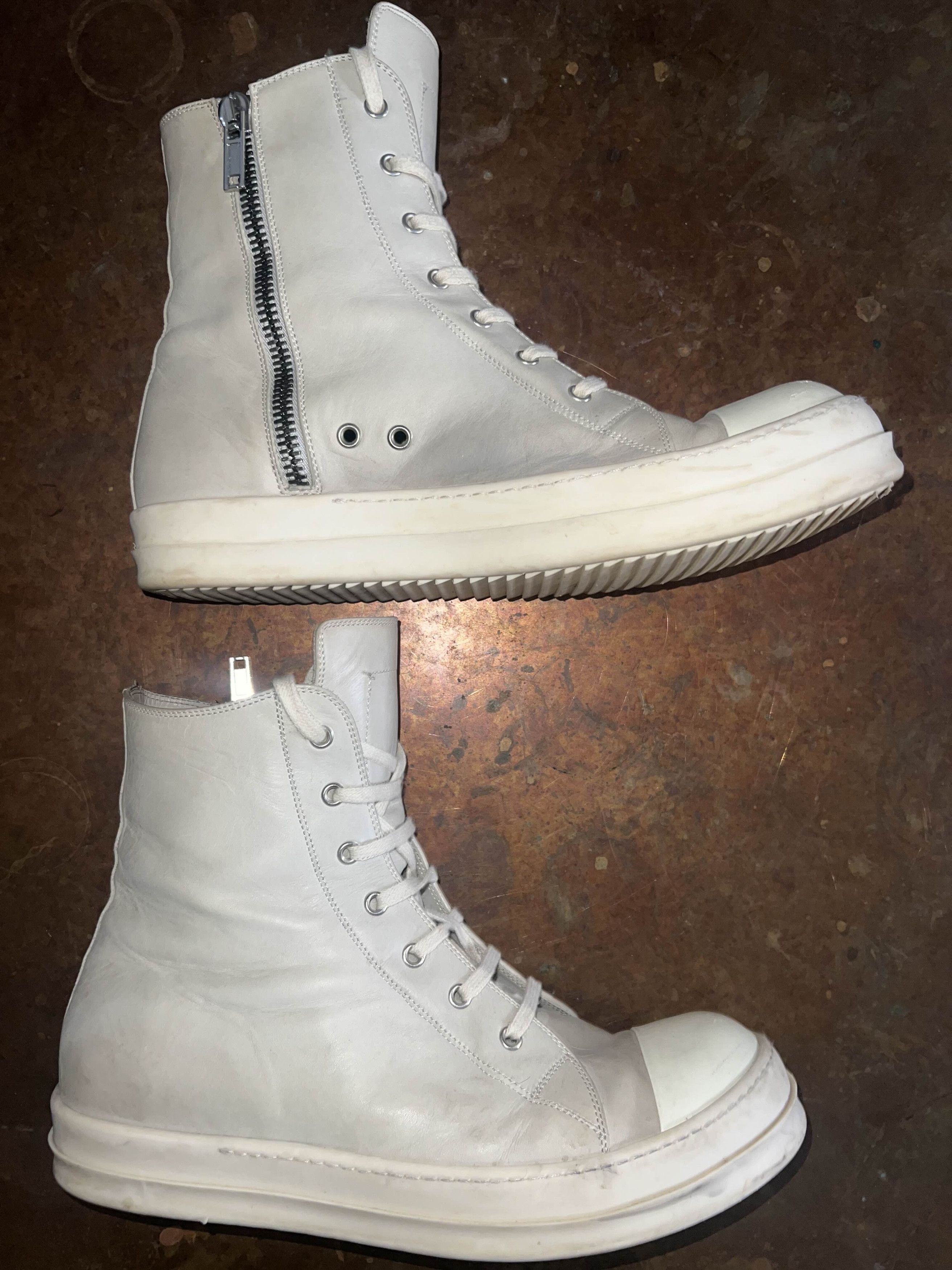 Rick Owens Rick Owens Mainline Ramones Pearl Size US 12 / EU 45 - 2 Thumbnail