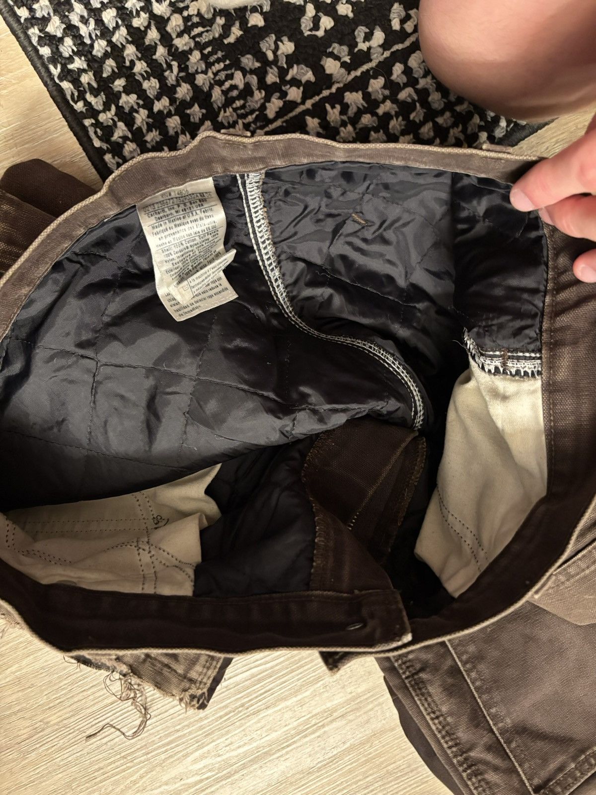 Carhartt *RARE* 2000’s Quilt Lined Carhartt Double Knee Size US 34 / EU 50 - 6 Thumbnail