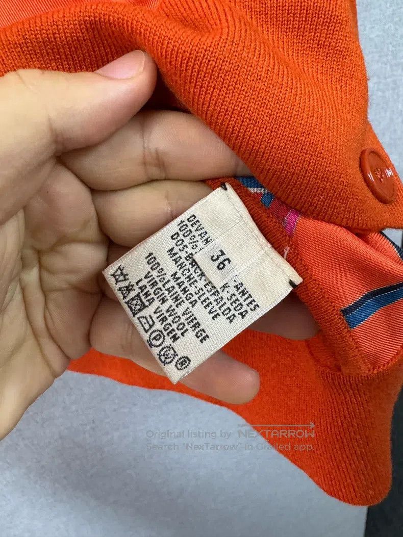 Other Hermes Silk Mixed Long Sleeve Knit Top Size XS / US 0-2 / IT 36-38 - 5 Thumbnail