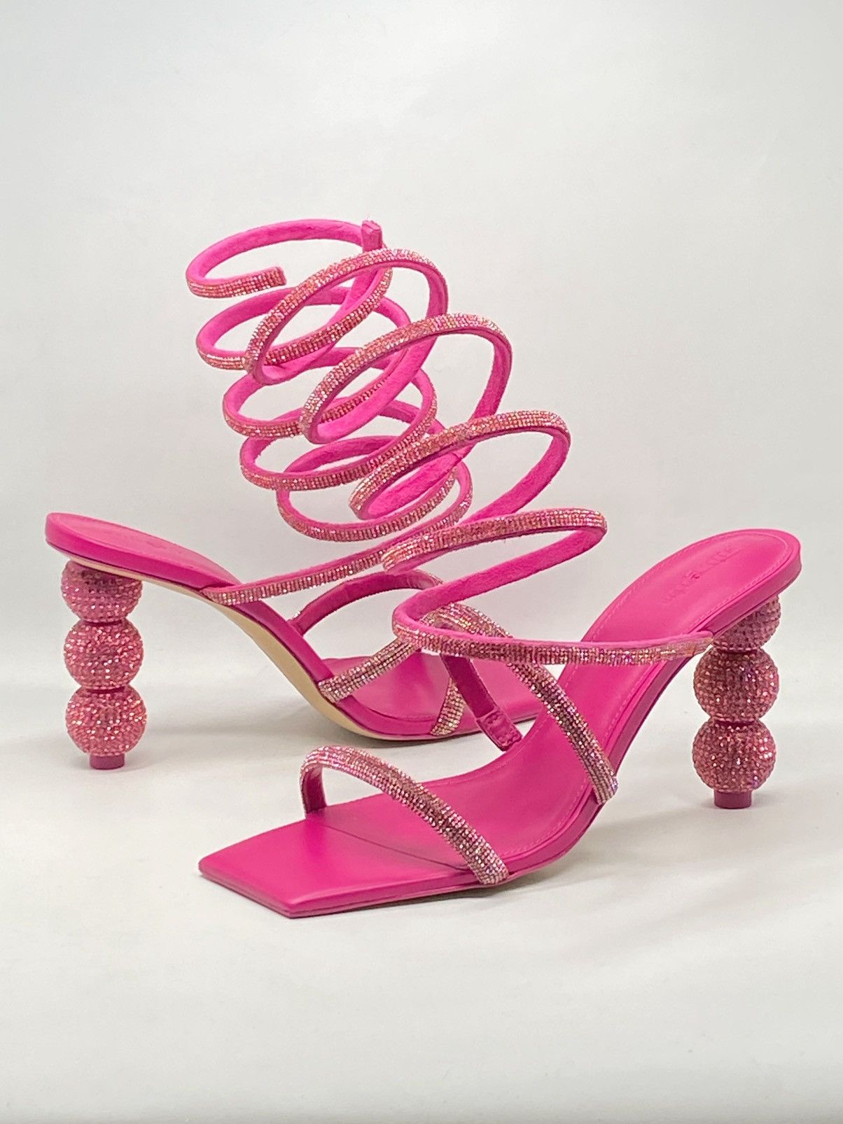 Cult Gaia Lislie Crystal Wrap Sandals size 39