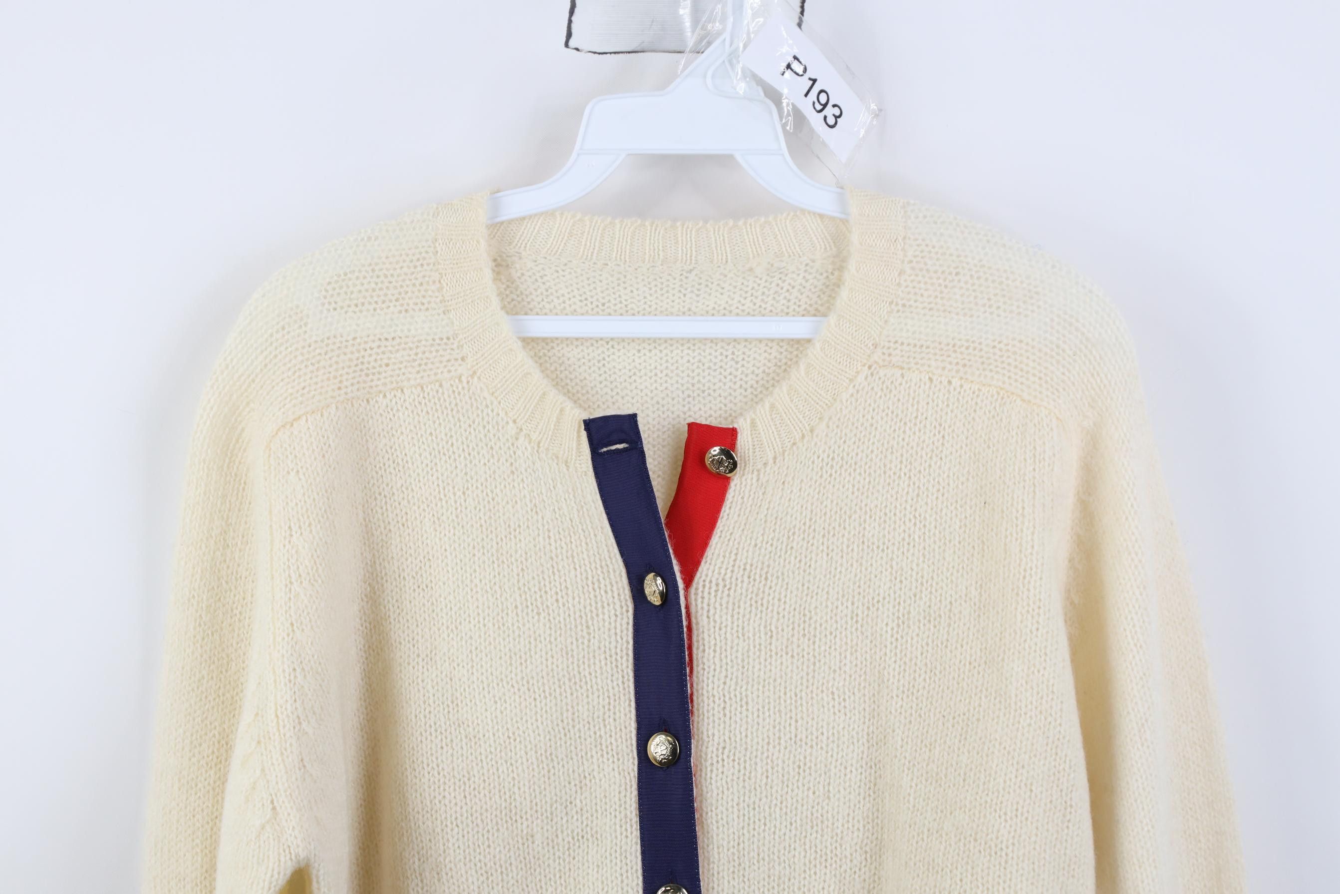 Vintage Vintage 50s 60s Rockabilly Wool Knit Cardigan Sweater USA Size M / US 6-8 / IT 42-44 - 2 Thumbnail