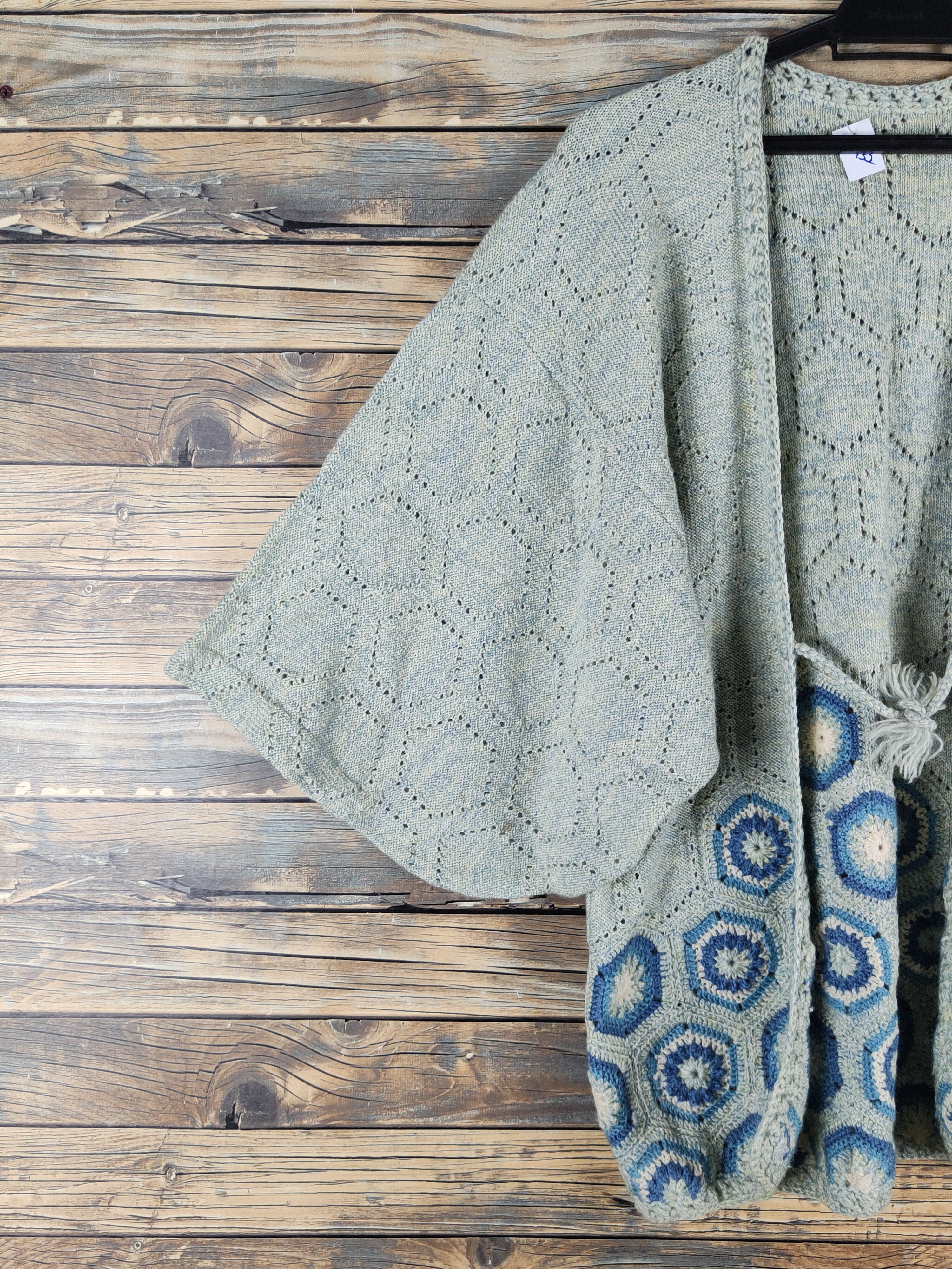 Japanese Brand Japan Green Knitwear vintage cardigan Kimono #W1932 Size US M / EU 48-50 / 2 - 3 Thumbnail