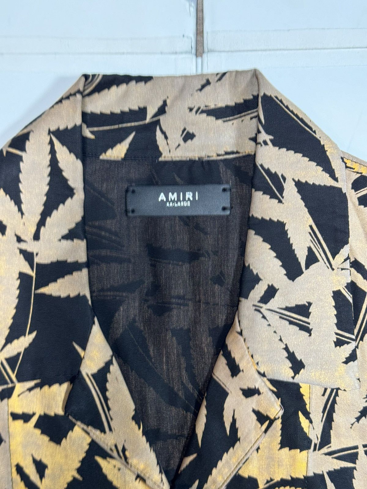 Amiri Amiri Rayon Weed Leaf Button Up Size US XXL / EU 58 / 5 - 2 Thumbnail