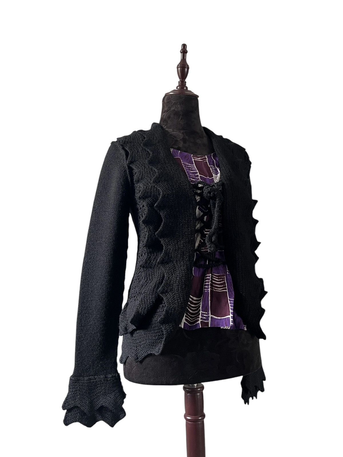 CABANE de ZUCCa 1990 Zucca Gothic Cardigan Size XS / US 0-2 / IT 36-38 - 14 Thumbnail