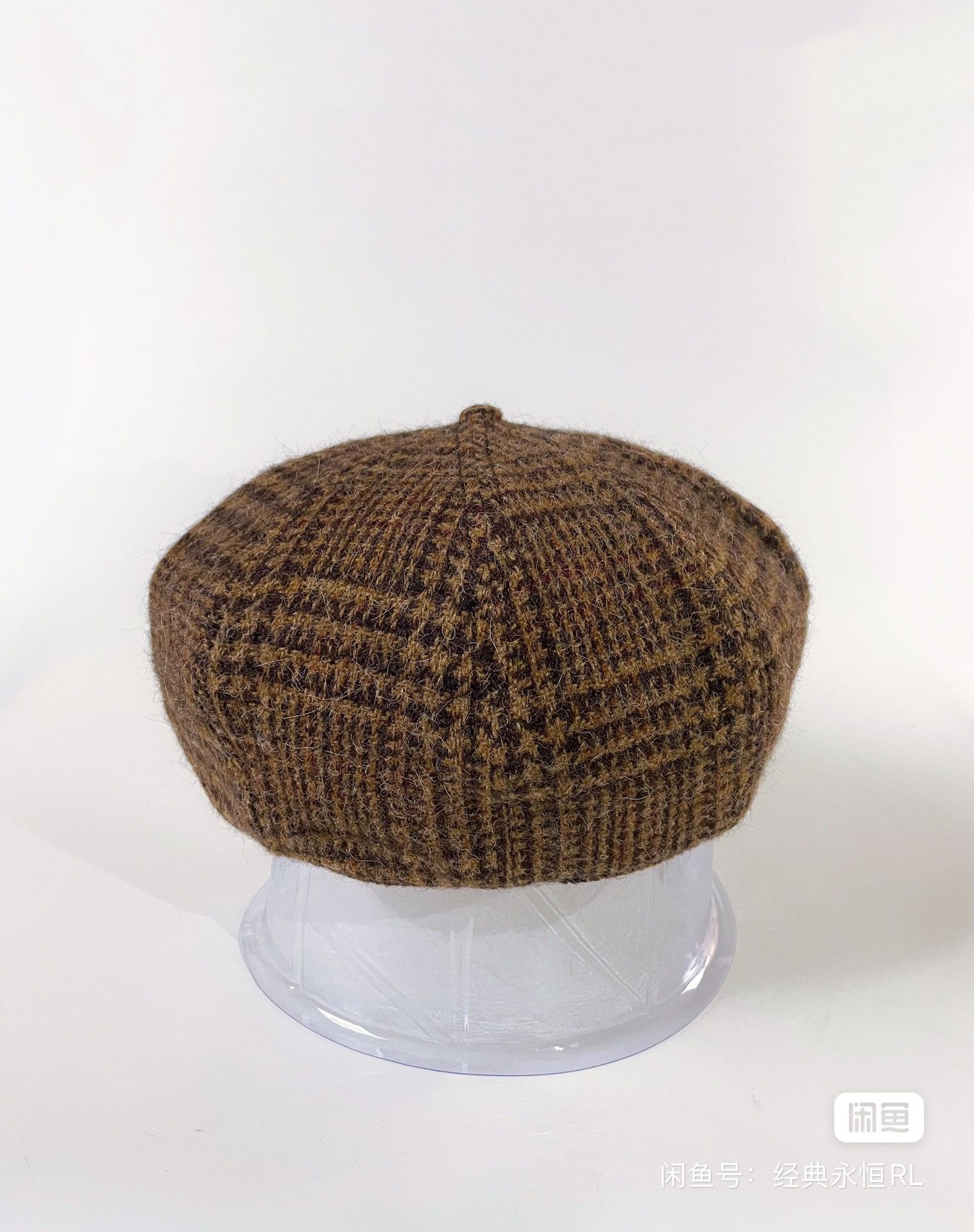Polo Ralph Lauren Polo Ralph Lauren Wool Tweed Flat Cap Newsboy Cap Peaked Hat Size ONE SIZE - 5 Thumbnail