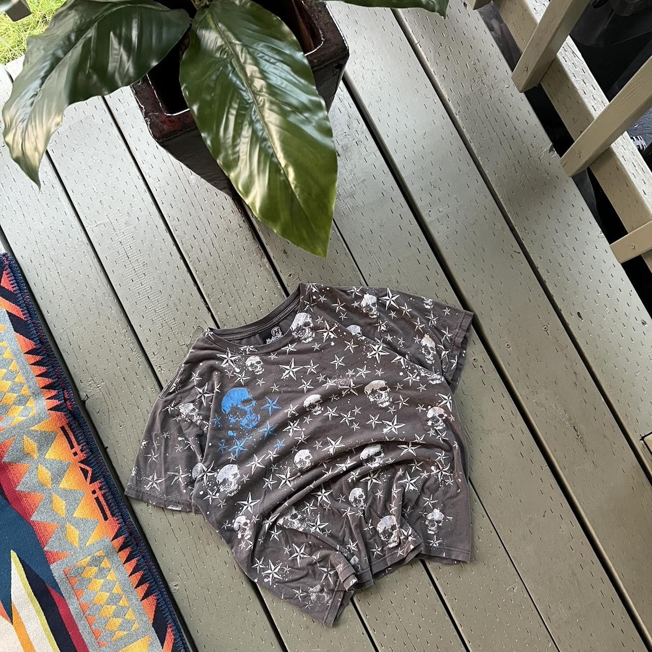 Vintage 90s "SKULL & STAR" PRINT TEE Size US M / EU 48-50 / 2 - 3 Thumbnail