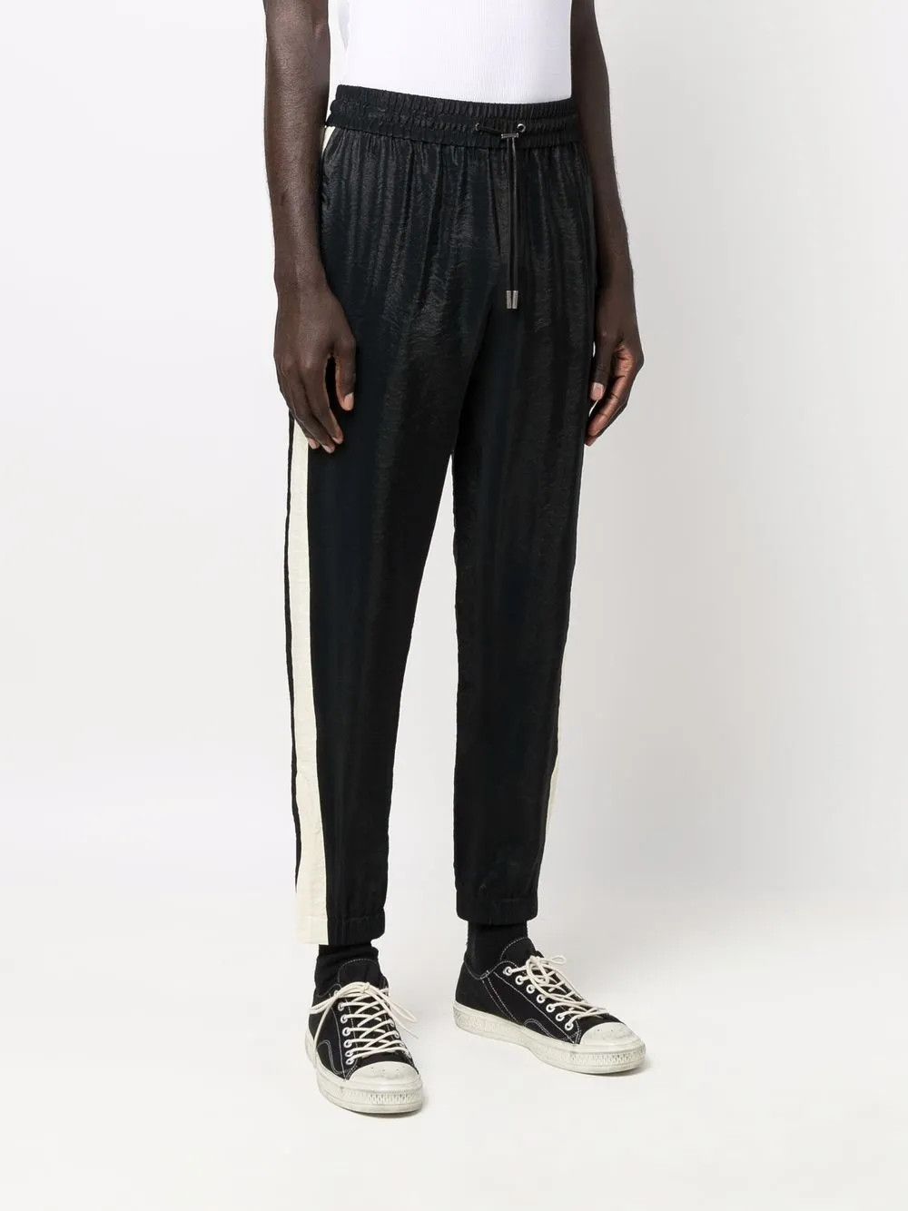 Saint Laurent Paris o1y0325 Jogger & Sweatpant in Black Size US 36 / EU 52 - 2 Thumbnail