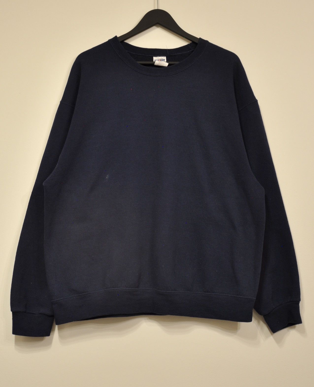 Jerzees × Vintage Jerzees Navy Blank XL crewneck Size US XL / EU 56 / 4 - 1 Thumbnail
