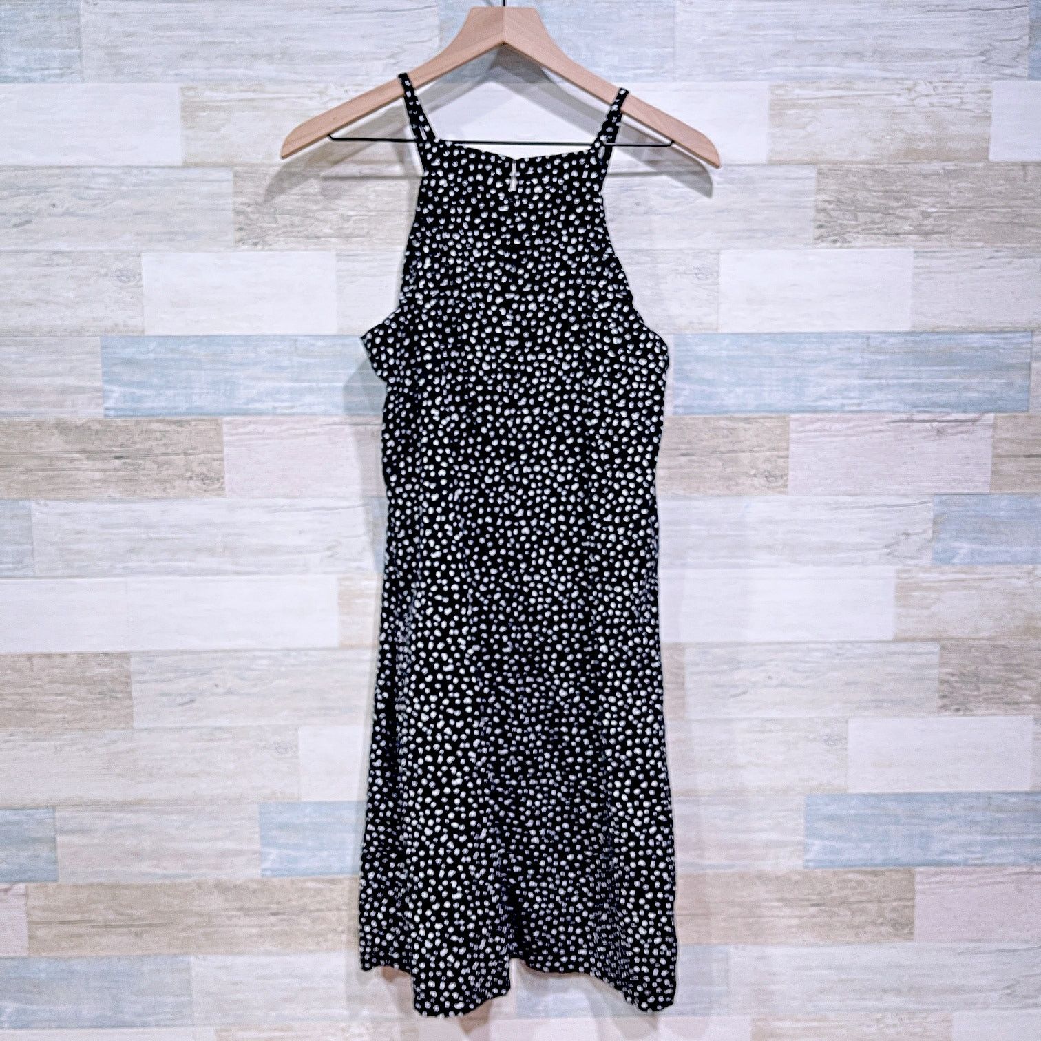 Old Navy Old Navy Linen Square Neck Dress Black Womens Small Tall Size S / US 4 / IT 40 - 3 Thumbnail