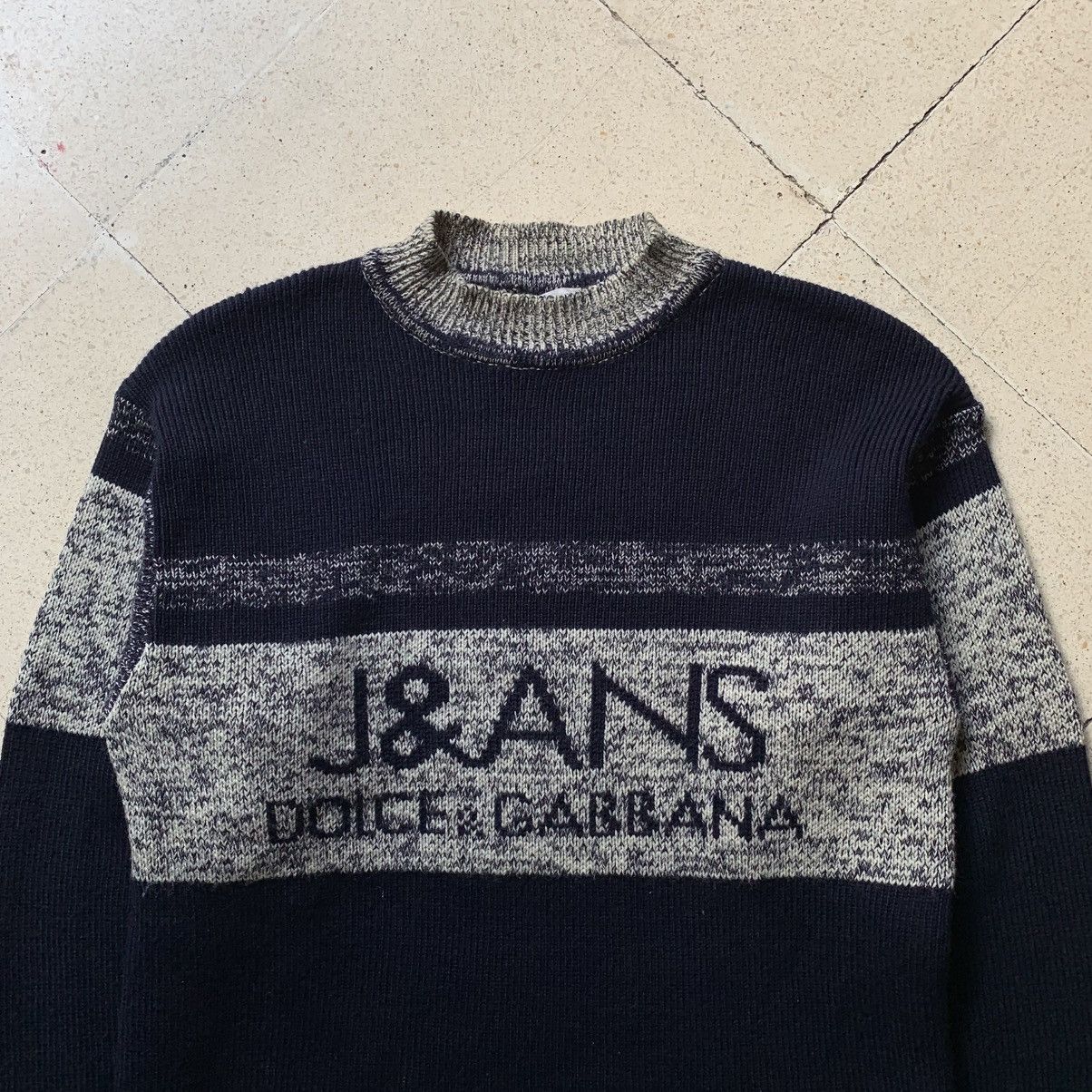 Dolce & Gabbana Vtg 90s Dolce & Gabbana Wool Knit Size US M / EU 48-50 / 2 - 2 Thumbnail