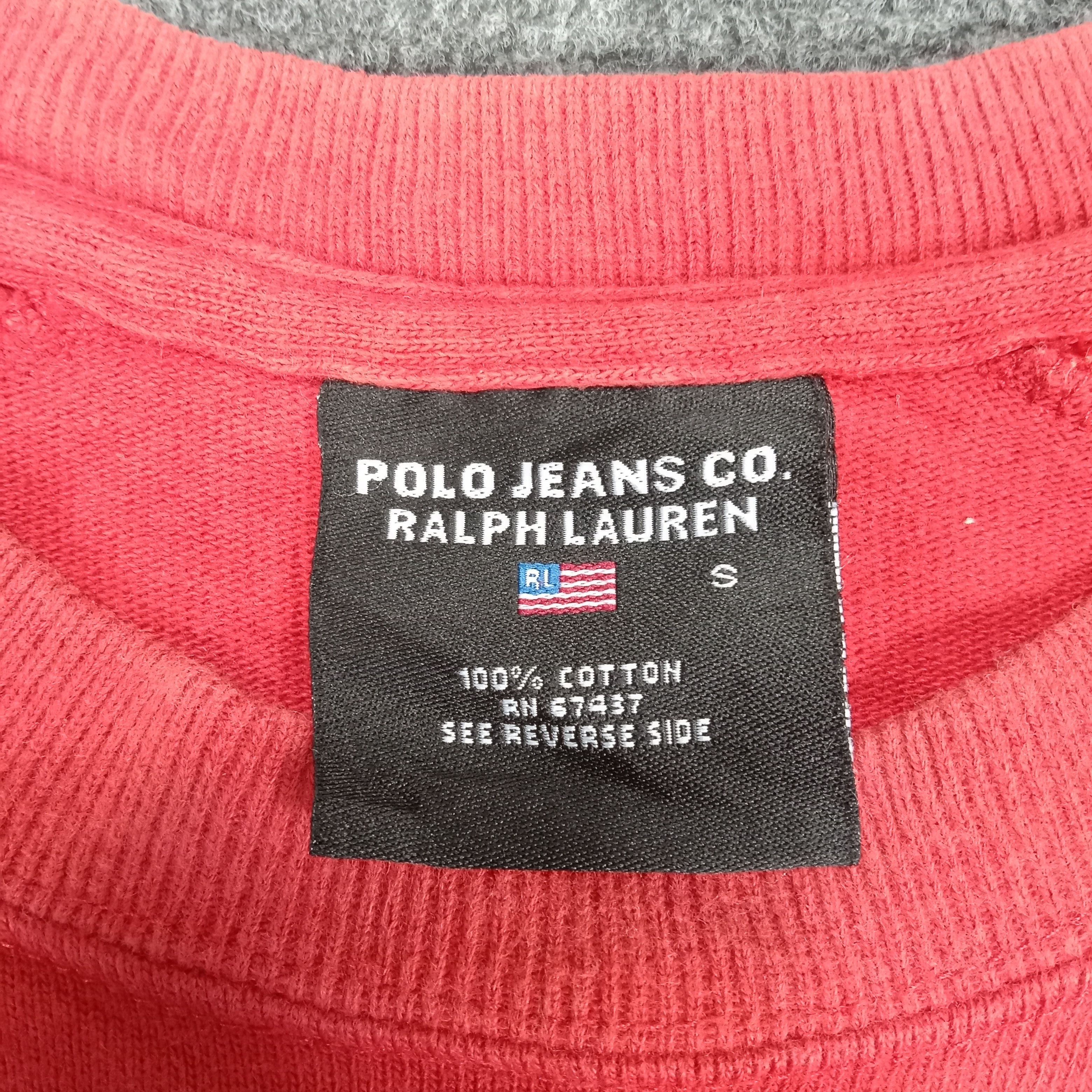 Polo Ralph Lauren × Vintage Polo Jeans by Ralph Lauren Racing Style Sweatshirt Size US M / EU 48-50 / 2 - 3 Thumbnail