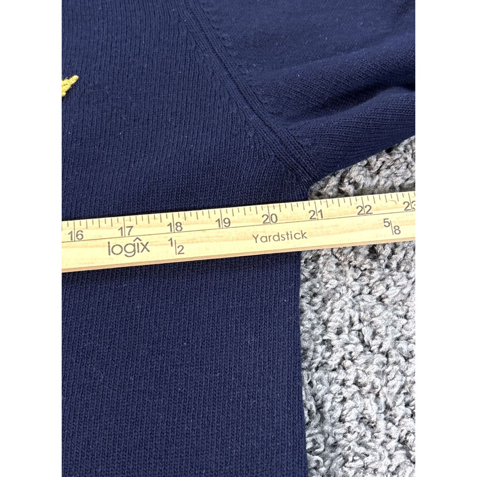 Vintage VINTAGE Glenmac Sweater Men Large Blue Wool V-Neck Military Cardigan Size US L / EU 52-54 / 3 - 3 Thumbnail