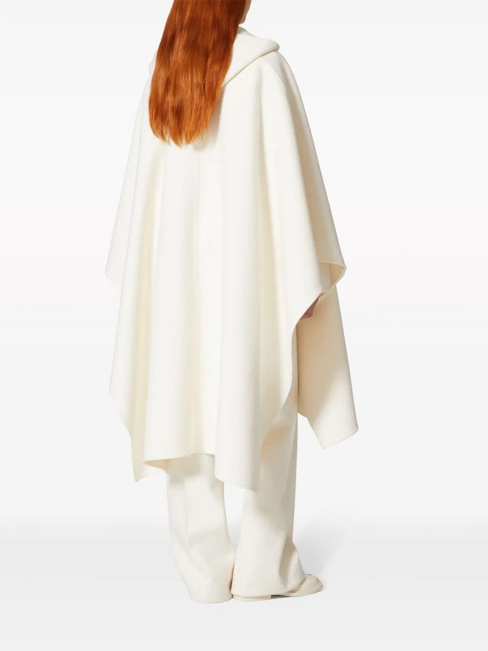 Valentino o1y0226 Size : S / Turtleneck Cloak in White Size ONE SIZE - 4 Thumbnail
