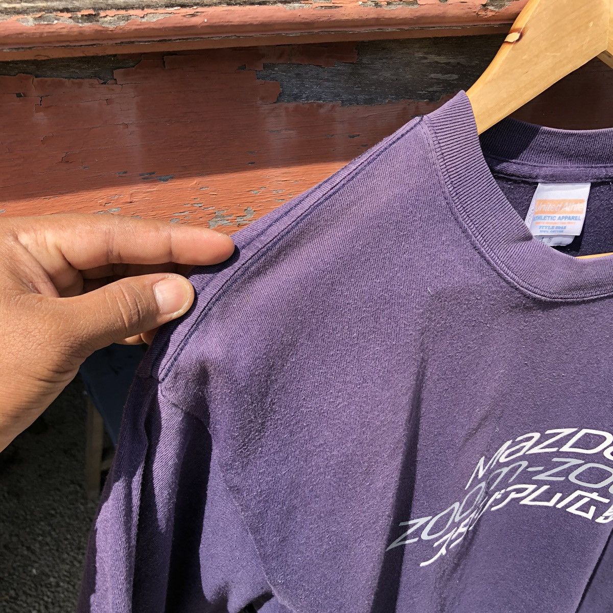 Vintage Vintage y2k Faded Mazda ZOOM-ZOOM Sunfaded Tshirt Size US L / EU 52-54 / 3 - 6 Thumbnail