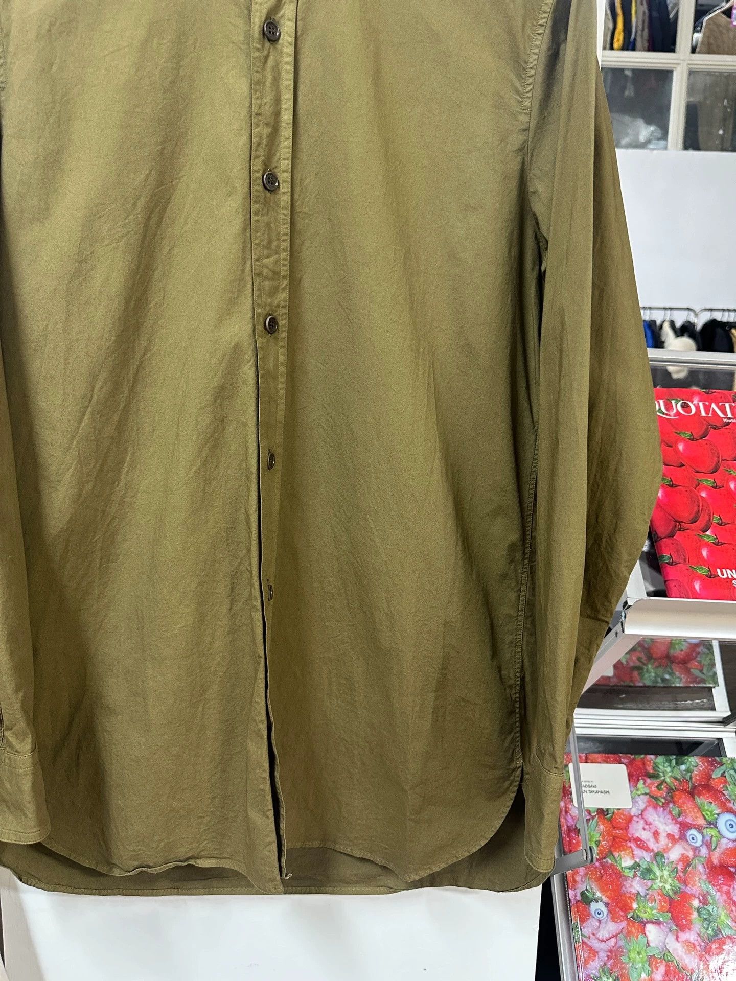 Dries Van Noten Dries Van Noten mustard & brown green basic shirt Size US S / EU 44-46 / 1 - 3 Thumbnail