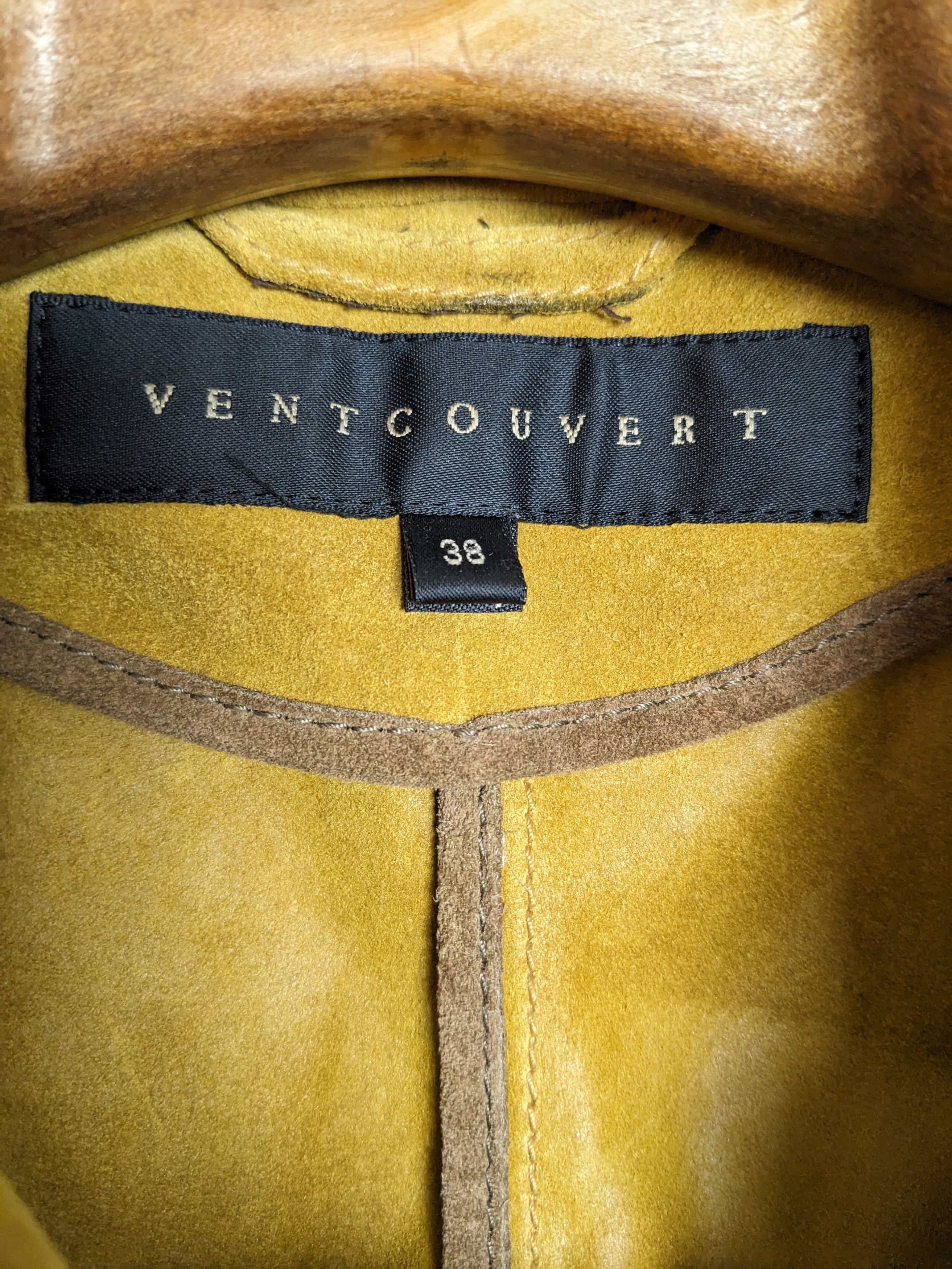 Designer VENTCOUVERT - Jacket - 100% calf split Leather - Size 38 Size XS / US 0-2 / IT 36-38 - 3 Thumbnail