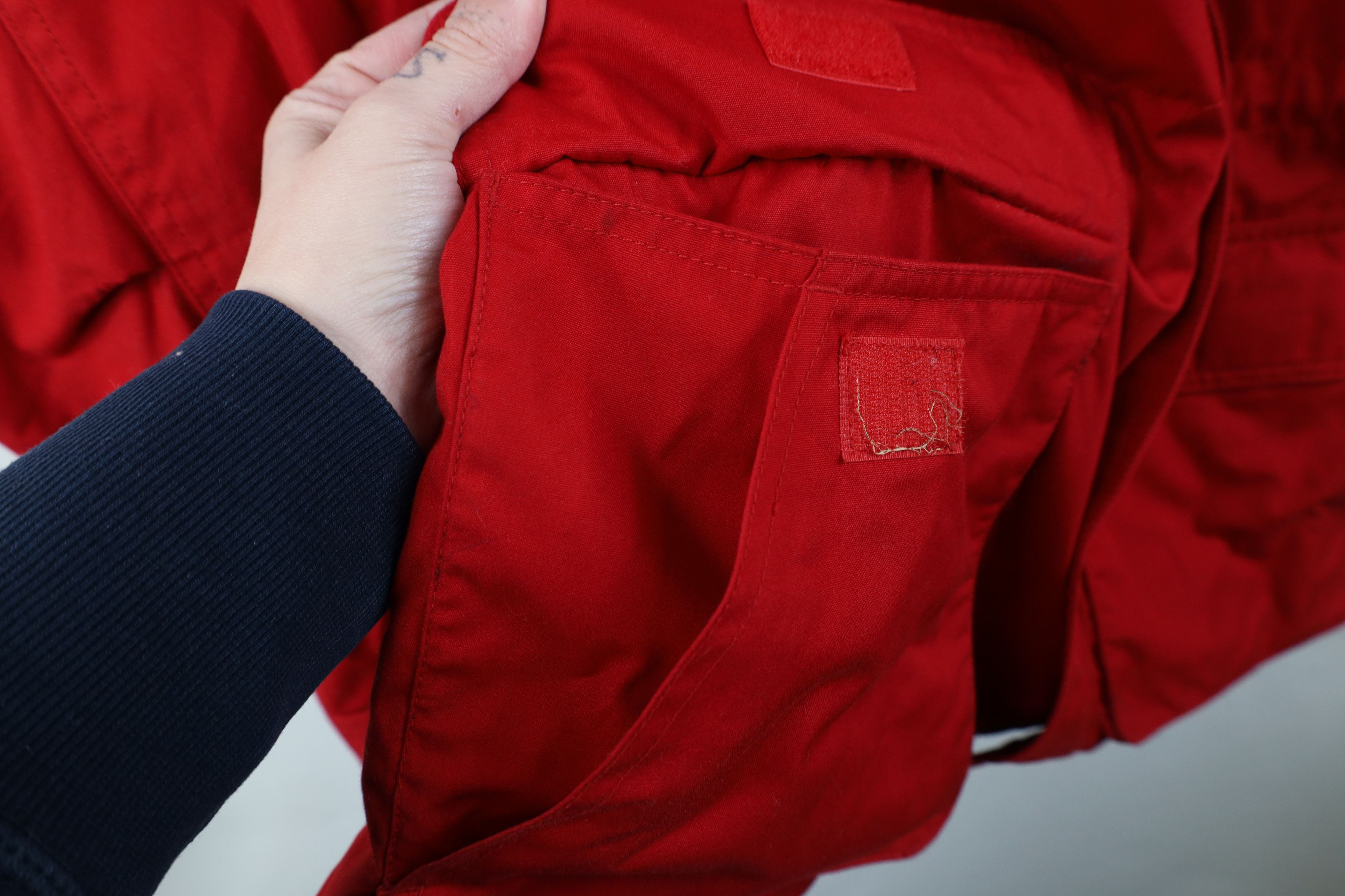 Eddie Bauer Vintage 90s Eddie Bauer Lined Full Zip Chore Barn Jacket Red Size US M / EU 48-50 / 2 - 5 Thumbnail