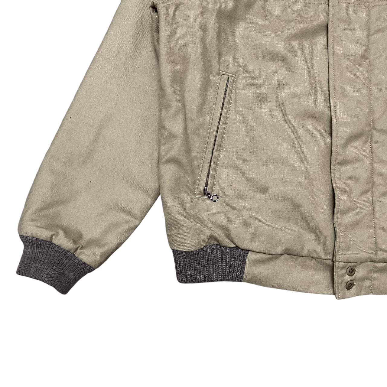Issey Miyake Vintage Brown by 2-Tacs Wool Bomber Jacket Issey Style Size US L / EU 52-54 / 3 - 3 Thumbnail