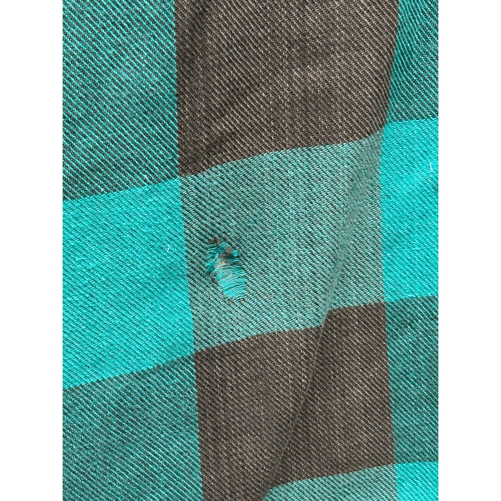 Other Vintage Quilt Lined Teal Gray Flannel Shirt Jacket Men’s L Size US L / EU 52-54 / 3 - 2 Thumbnail