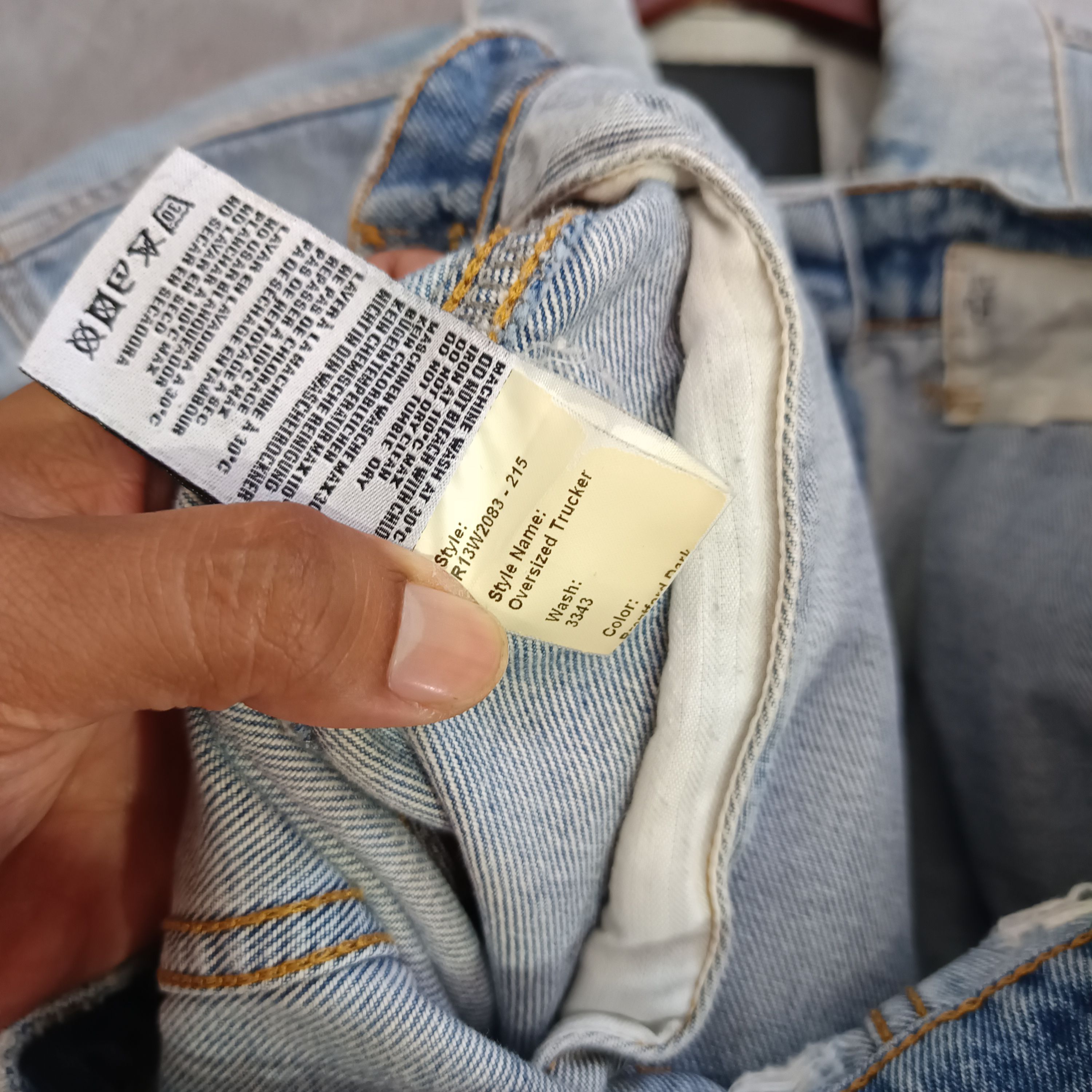 R13 R13 Distressed Trucker Jacket Size US XS / EU 42 / 0 - 8 Thumbnail