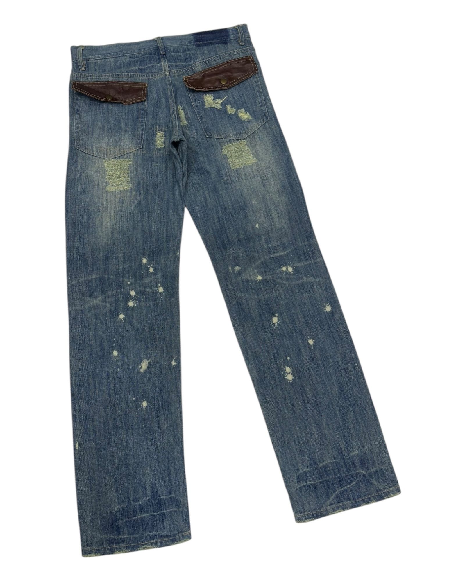 Hysteric Glamour GUMU JAPAN CLASSIC RARE DISTRESS DENIM JEAN Size US 33 - 7 Thumbnail