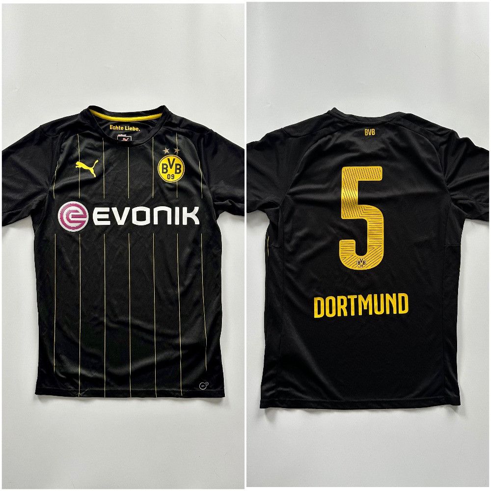 Puma 2014 Puma Borussia Dortmund Soccer Jersey Football Shirt Size US S / EU 44-46 / 1 - 1 Thumbnail