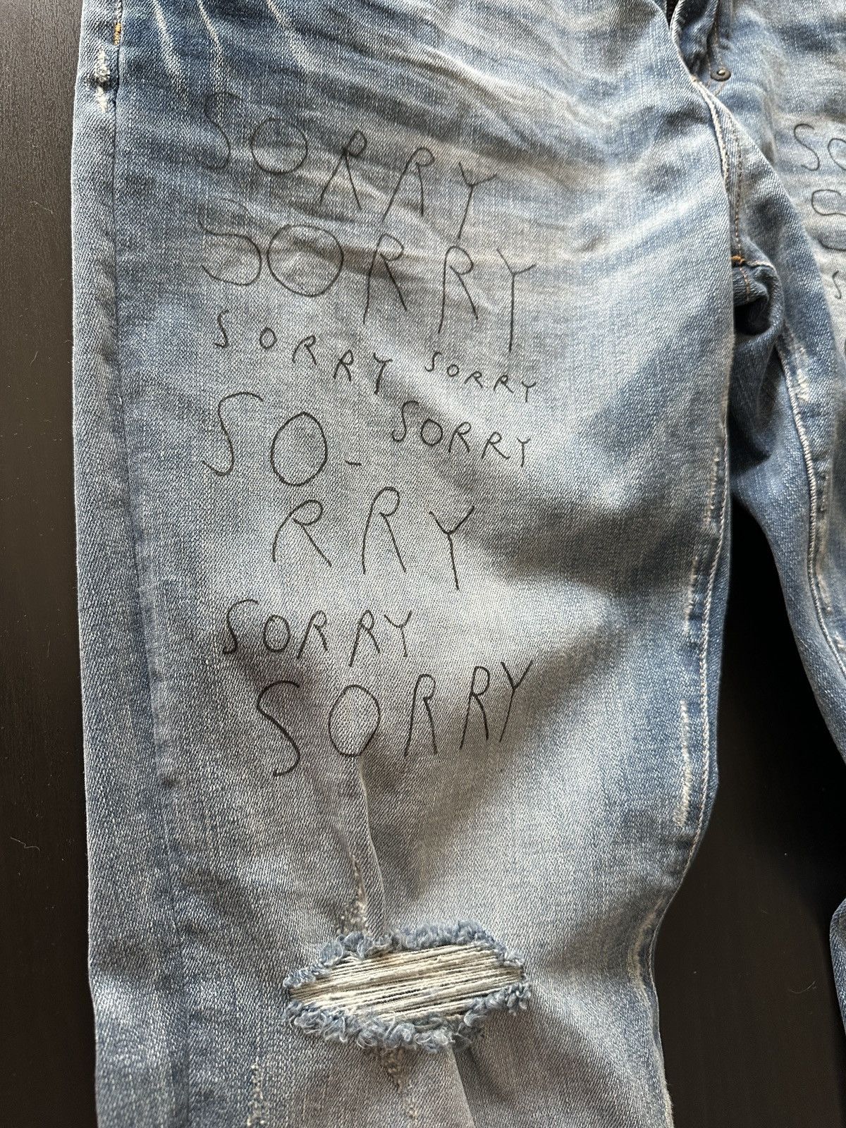 Prps PRPS “Sorry” Distressed Jeans – Size 38 Size US 38 / EU 54 - 4 Thumbnail