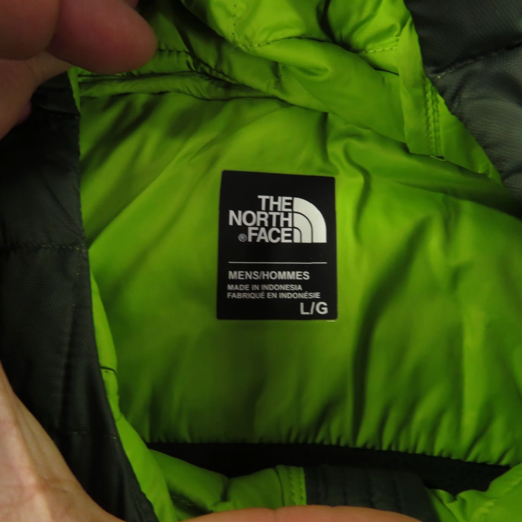 The North Face The North Face Vest Mens Large Thermoball Hooded Kilowatt Quilted Full Zip Lime Size US L / EU 52-54 / 3 - 7 Thumbnail