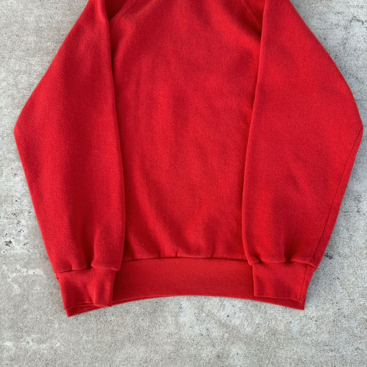 Adidas × Nike Vintage 80s Made In USA Red Adidas Logo Crewneck Fits Small Size US S / EU 44-46 / 1 - 12 Thumbnail