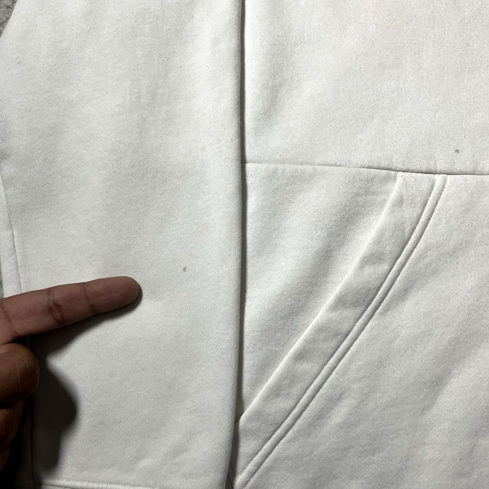 Jordan Brand Air Jordan Hoodie Mens XL White Jumpman Holiday Sweatshirt Hooded Logo Pockets Embroidered 90s Retro Sports Nike Jordan Size US XL / EU 56 / 4 - 4 Thumbnail