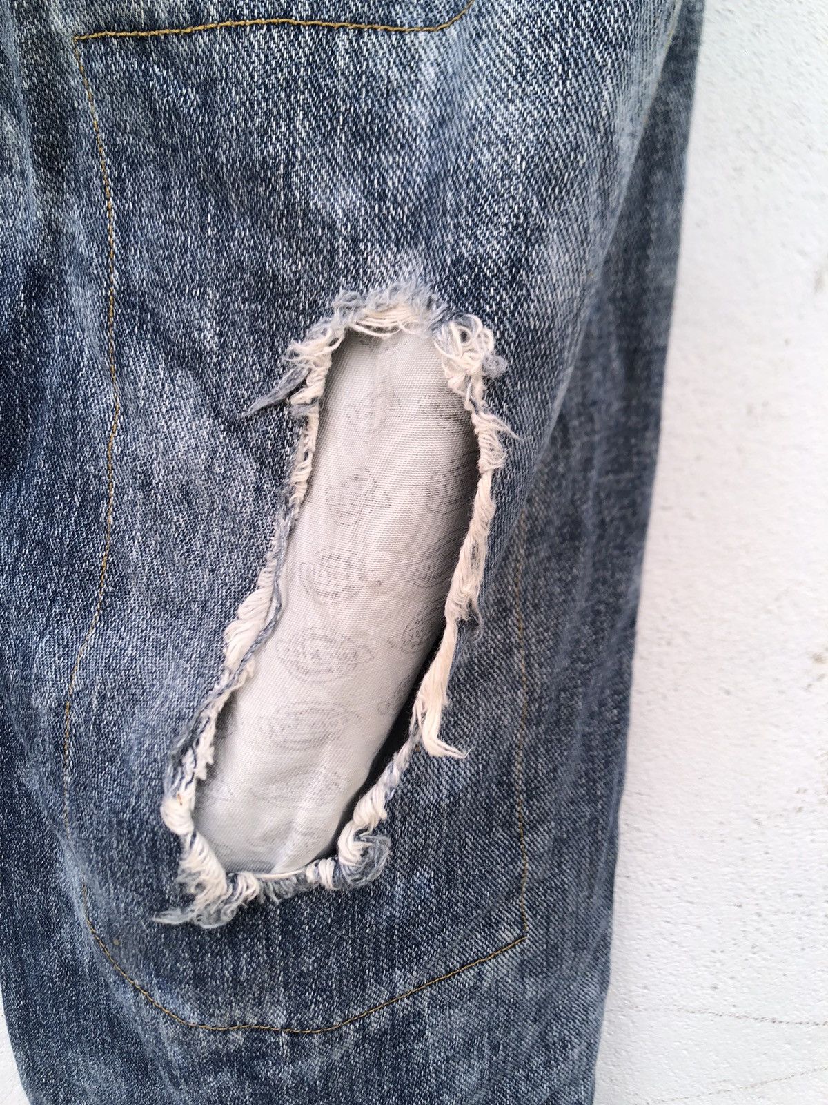 Dickies 🔥Distressed Dickies Denim Panst Size US 33 - 9 Thumbnail