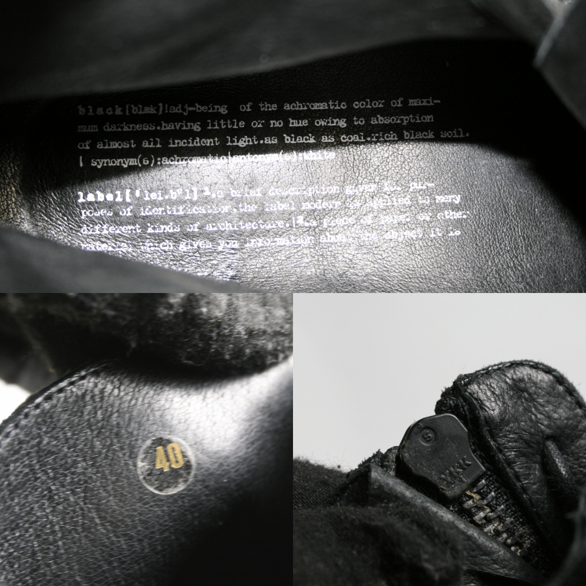 Rundholz Black Label Avant Garde Massive Suede Double Zip Boots Size US 10 / IT 40 - 14 Thumbnail