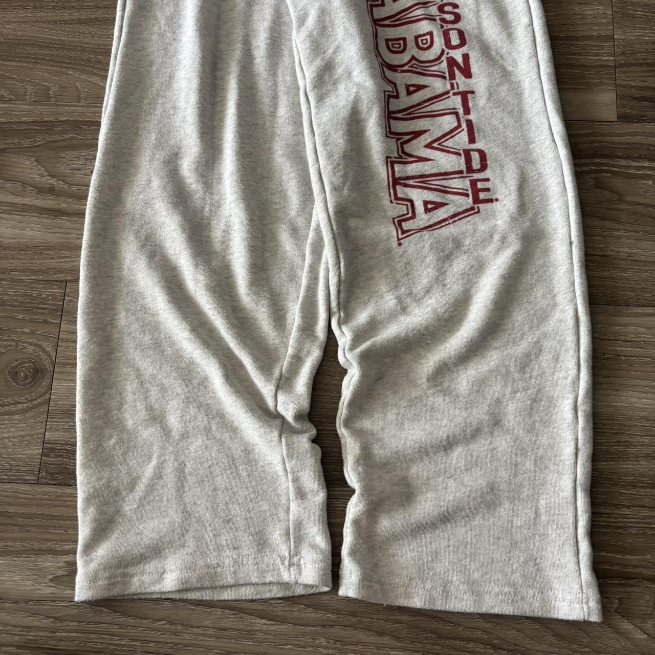 Vintage Crazy Vintage Y2K/2000s Light Grey Alabama Spellout College Sweatpants! Size S Size 28" / US 6 / IT 42 - 6 Thumbnail