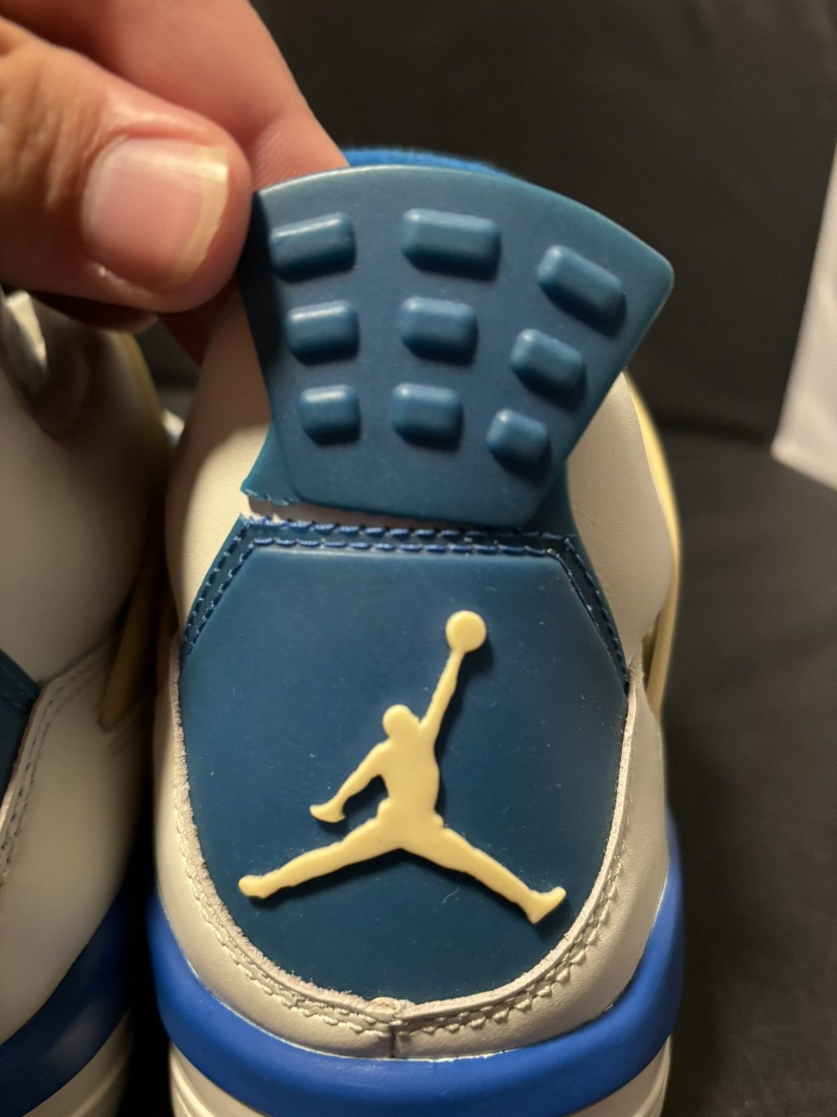 Jordan Brand × Nike × Vintage 2006 Nike air Jordan 4 military blue Size US 9.5 / EU 42-43 - 8 Thumbnail