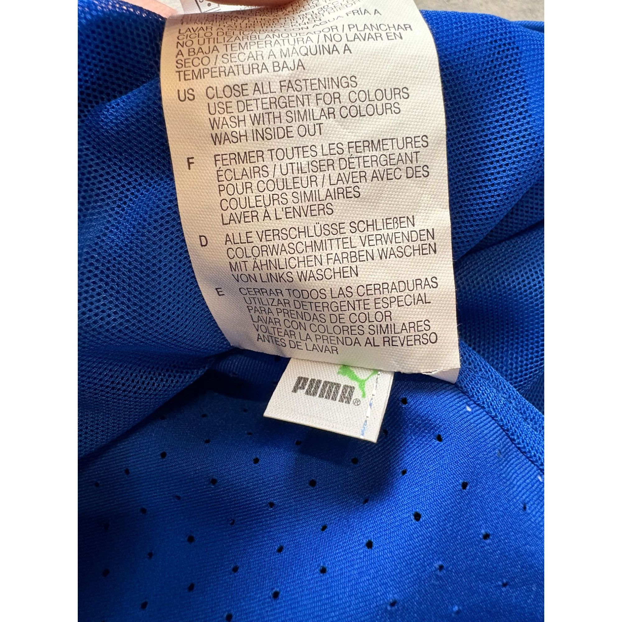Puma Puma Italia Mens Blue Full-Zip Sleeveless Vest With Gold Acc Size US XL / EU 56 / 4 - 6 Thumbnail