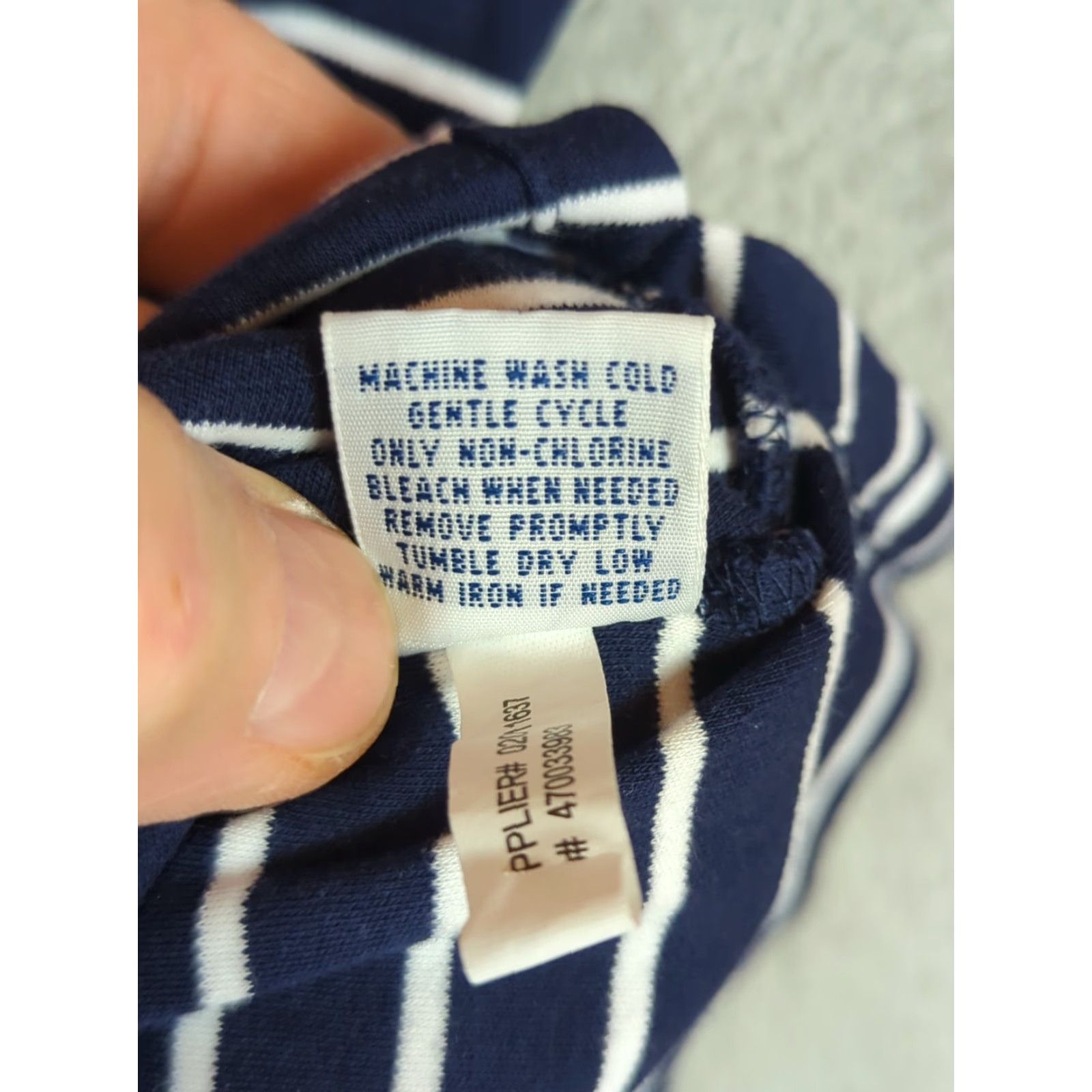 Polo Ralph Lauren Polo Ralph Lauren Polo Shirt Men’s M Navy/White Striped Short Sleeve Shirt Size US M / EU 48-50 / 2 - 5 Thumbnail
