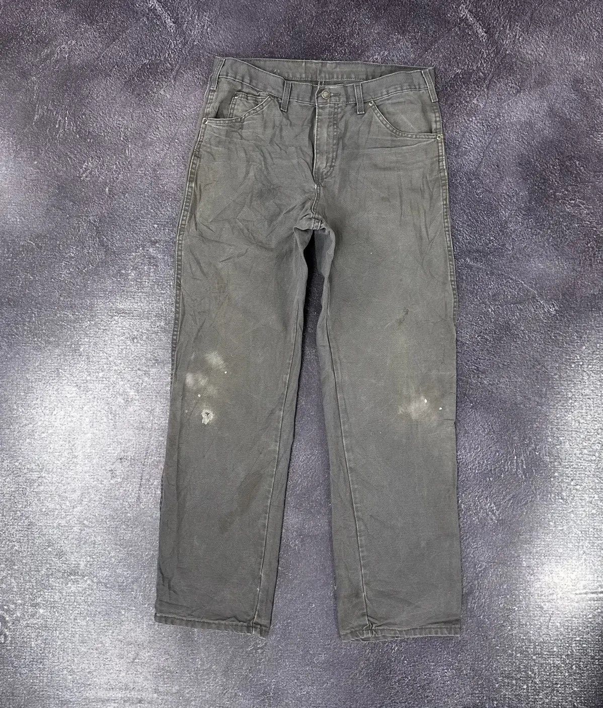Dickies × Vintage Vintage Dickies USA Faded Gray Work Hype Pants Jeans Size US 32 / EU 48 - 2 Thumbnail